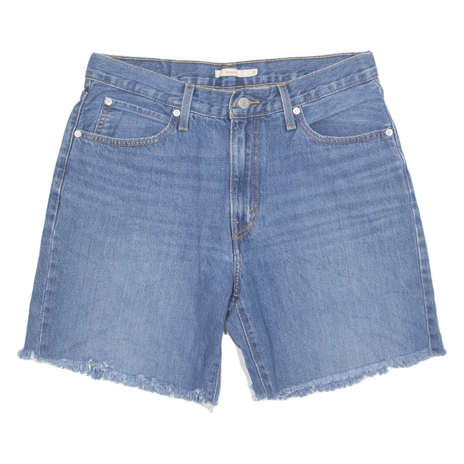 LEVI'S Cut Off Baggy Mens Denim Shorts Blue M W33 Refurbished - N/A refurbished available on Cerqular