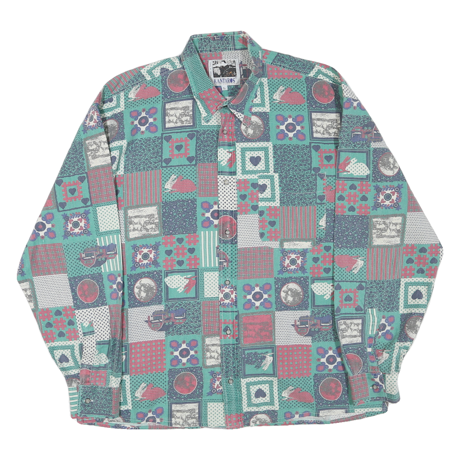 Buy KANTAROS Mens Green & Red Check Pattern Cotton Blend Shirt S Long Sleeve Button Refurbished - $15.59 KANTAROS Mens Green & Red Check Pattern Cotton Blend Shirt S Long Sleeve Button Refurbished - N/A refurbished available on Cerqular