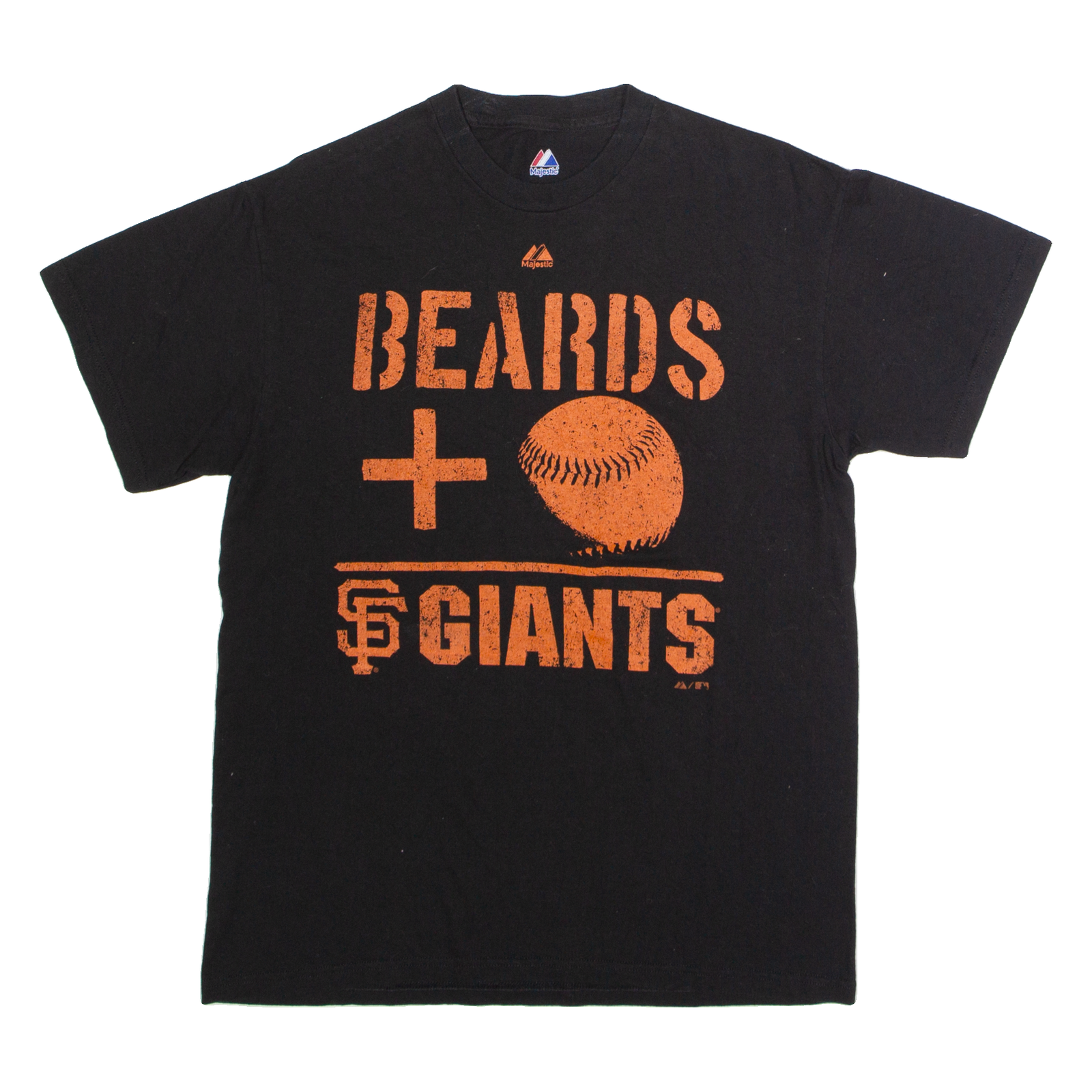 MAJESTIC San Francisco Giants 'Beards + Giants' Mens T-Shirt Black USA M Refurbished - N/A refurbished available on Cerqular
