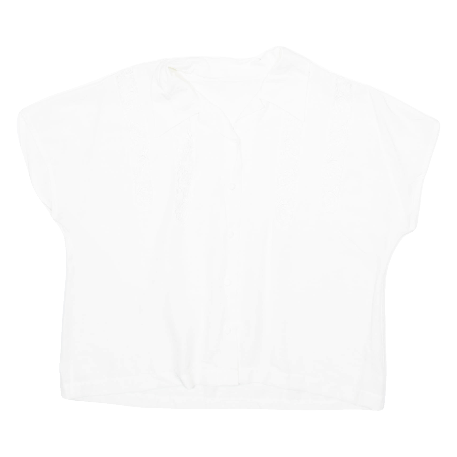Womens Blouse White Collared L Refurbished - N/A refurbished available on Cerqular