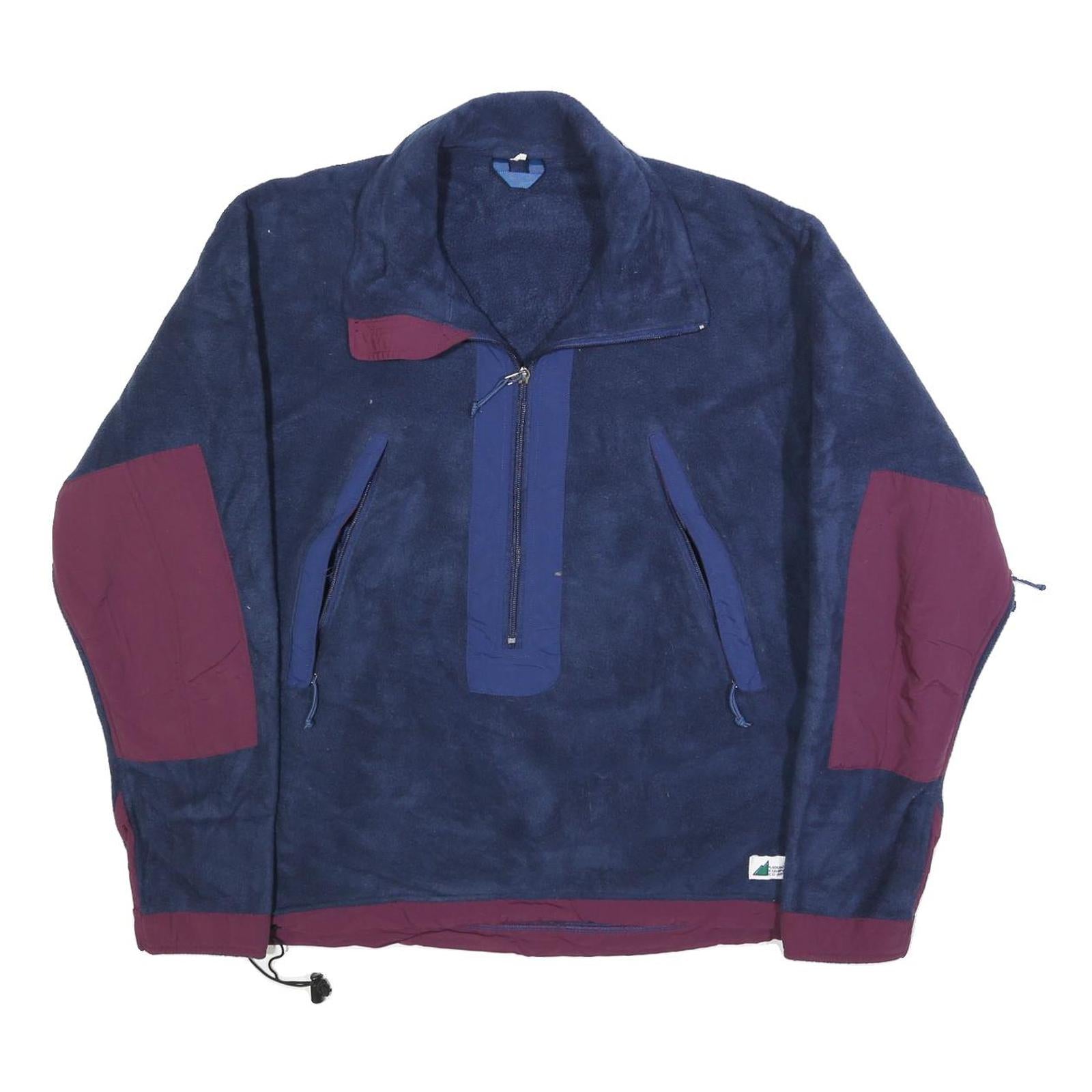 MOUNTAIN EQUIPMENT Womens Navy & Burgundy Polyester Patterned Pullover Jumper L Refurbished - N/A refurbished available on Cerqular