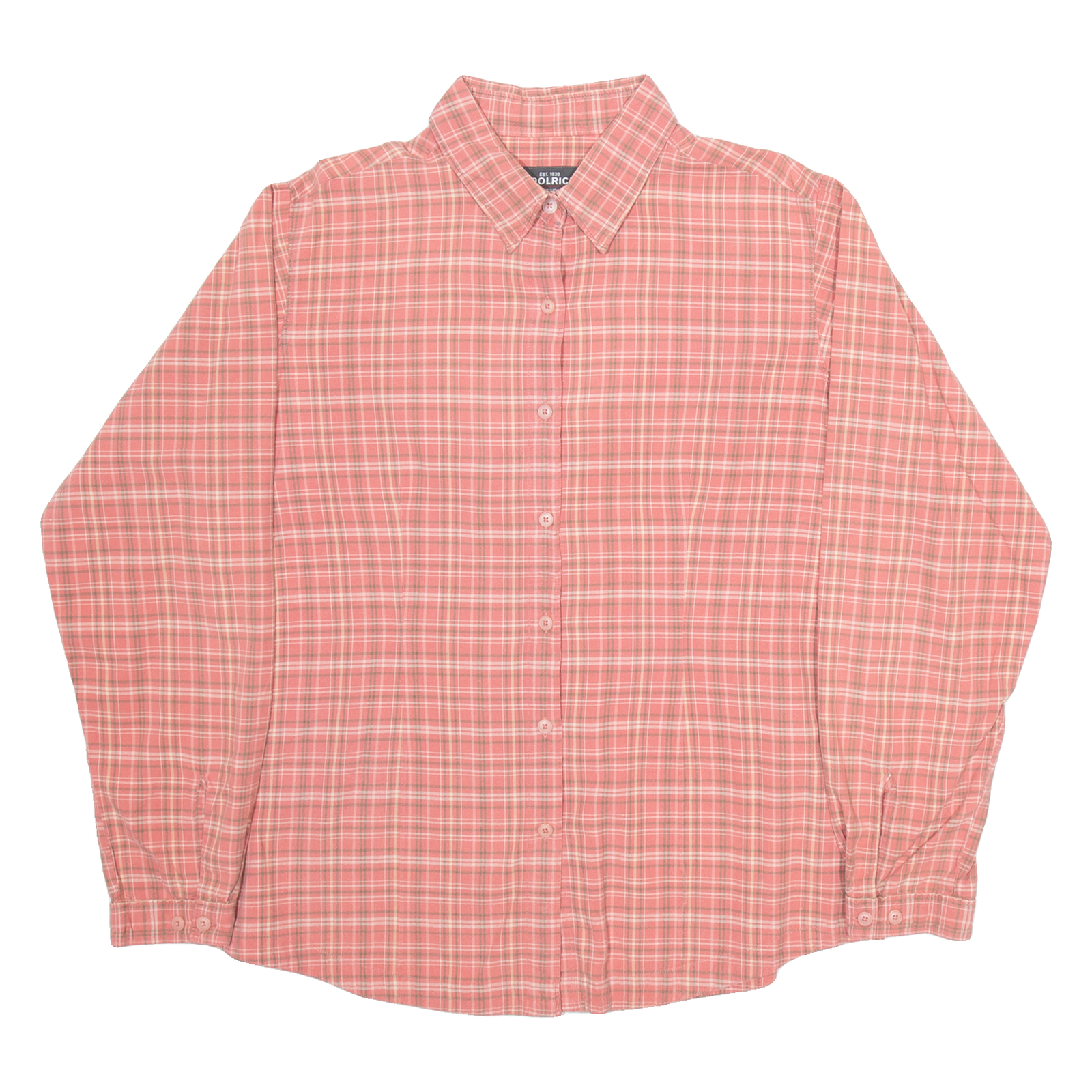 WOOLRICH Womens Shirt Red Check Long Sleeve L Refurbished - N/A refurbished available on Cerqular