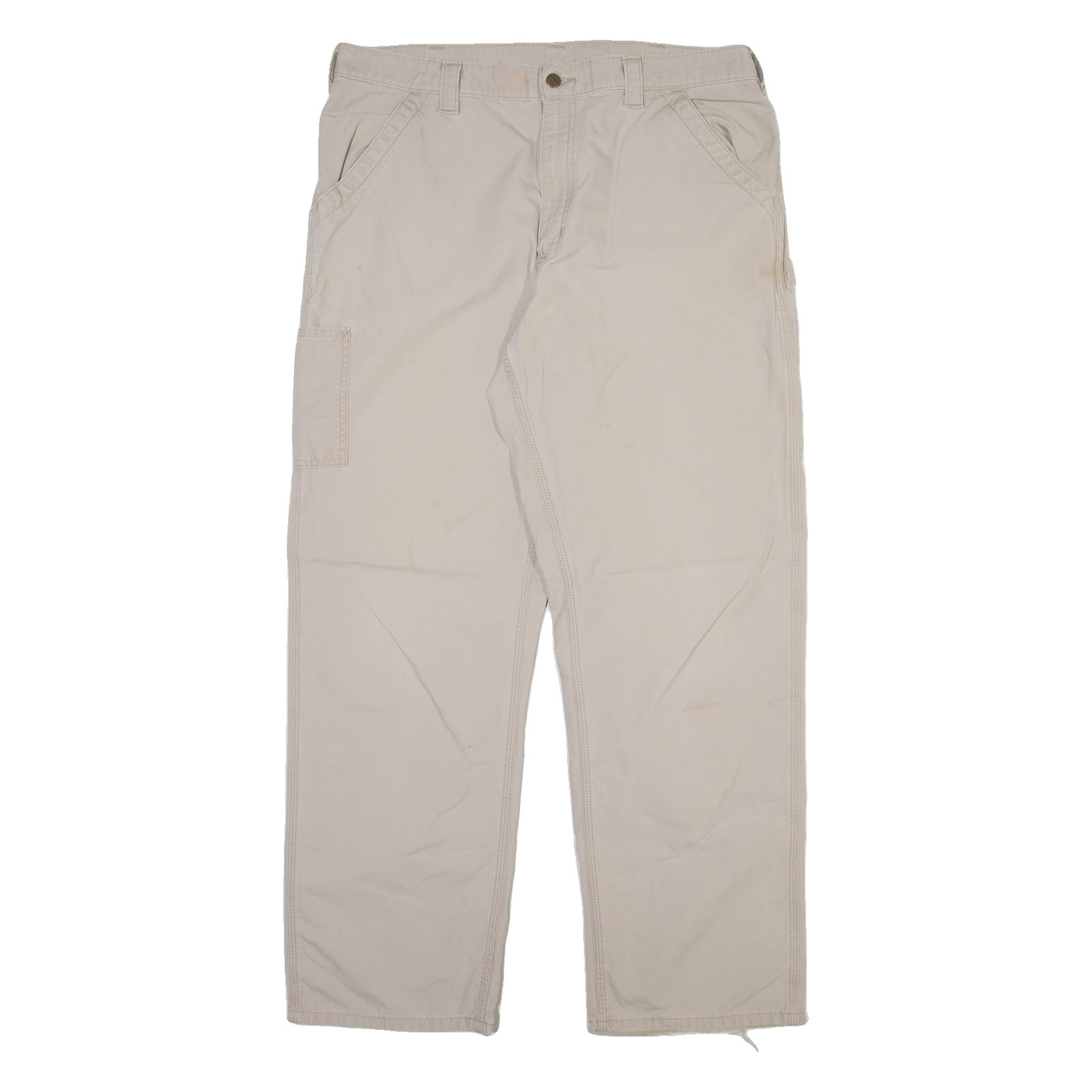 Buy CARHARTT Carpenter Mens Trousers Beige Relaxed Straight W38 L34 Refurbished - $42.89 CARHARTT Carpenter Mens Trousers Beige Relaxed Straight W38 L34 Refurbished - N/A refurbished available on Cerqular