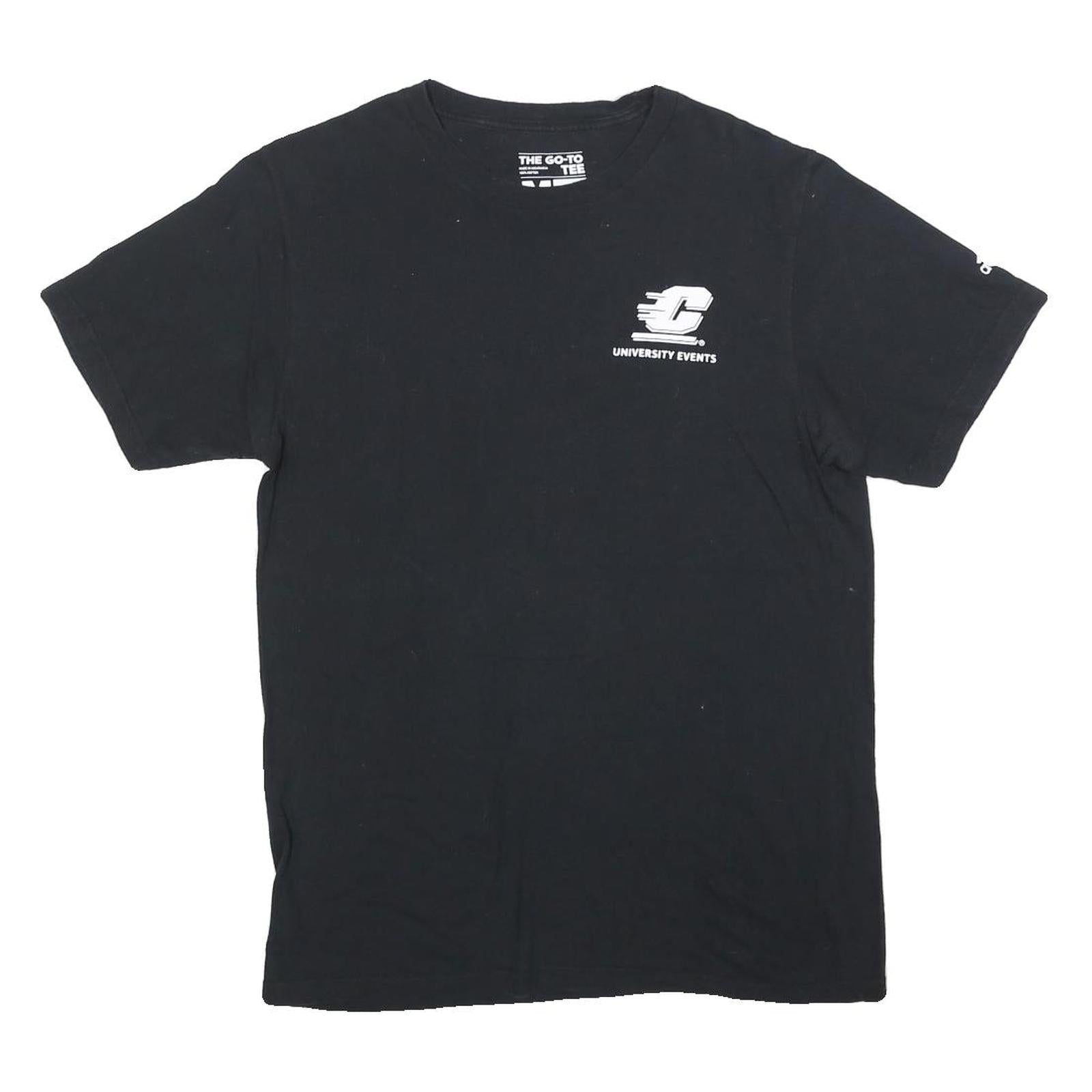 ADIDAS Mens Black Cotton Blend Graphic T-Shirt M Short Sleeve Crew Neck Refurbished - N/A refurbished available on Cerqular