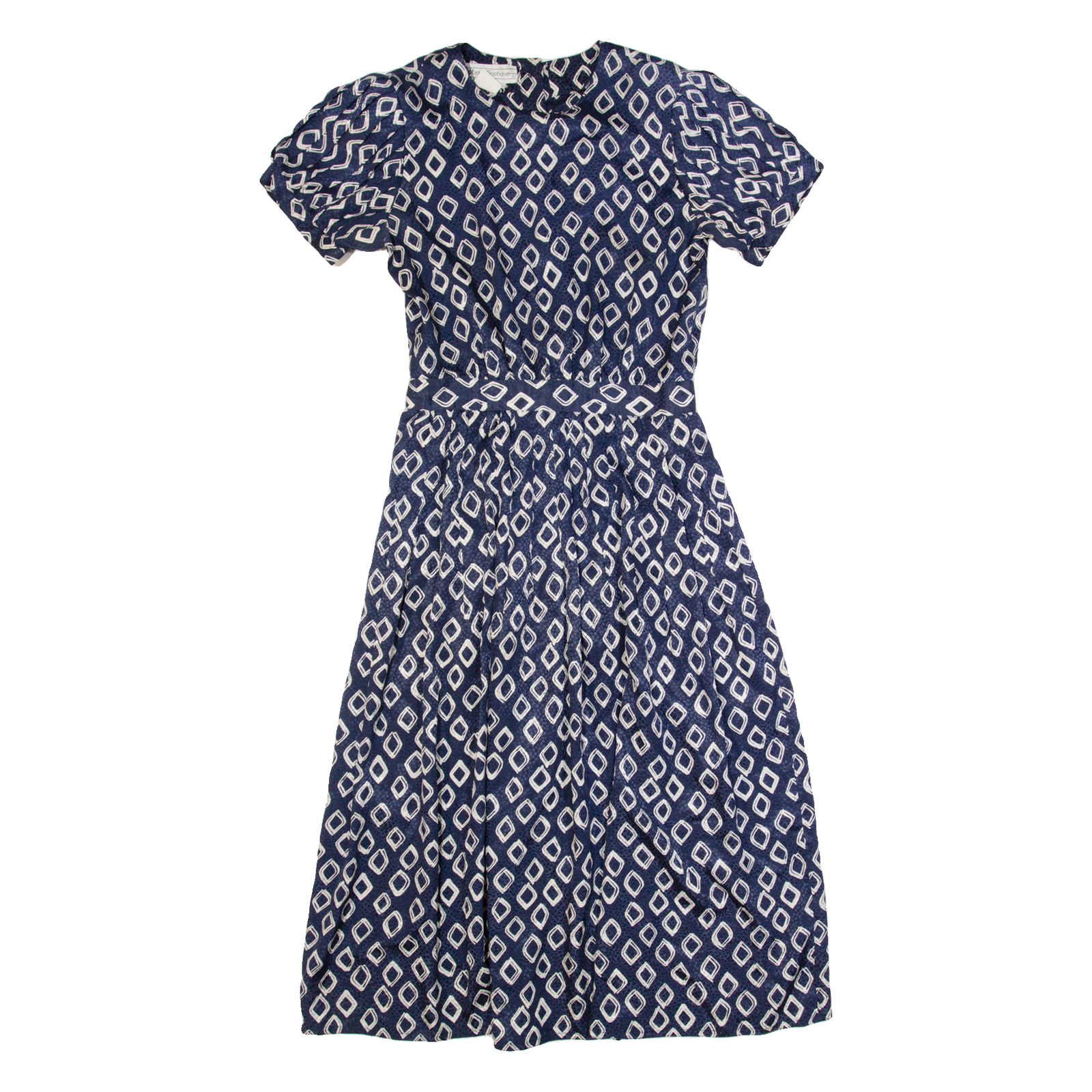 Buy MAGGIE BOUTIQUE Womens A-Line Dress Blue Spotted Short Sleeve Long M Refurbished - $27.29 MAGGIE BOUTIQUE Womens A-Line Dress Blue Spotted Short Sleeve Long M Refurbished - N/A refurbished available on Cerqular