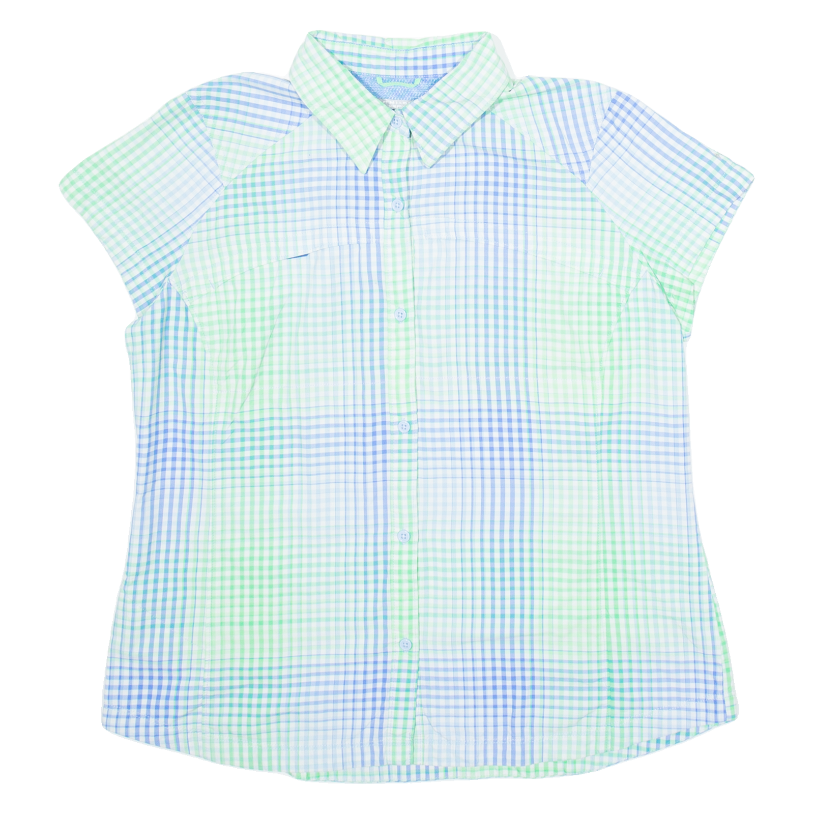 COLUMBIA Womens Shirt Green Check XL Refurbished - N/A refurbished available on Cerqular
