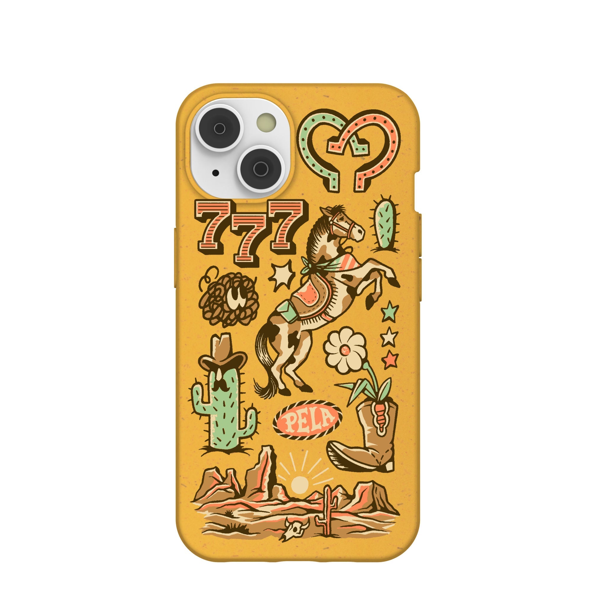 Honey Miller West iPhone 14/16e Case Refurbished - Pela Case refurbished available on Cerqular