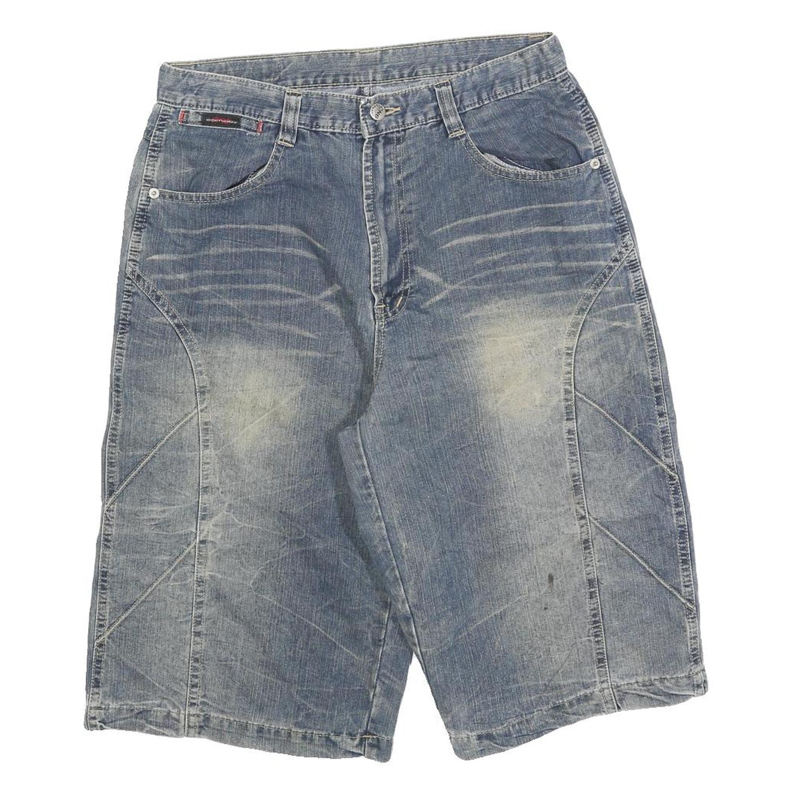 CARNABY Mens Denim Blue Casual Shorts M W30 Cotton Comfortable Fit Refurbished - N/A refurbished available on Cerqular