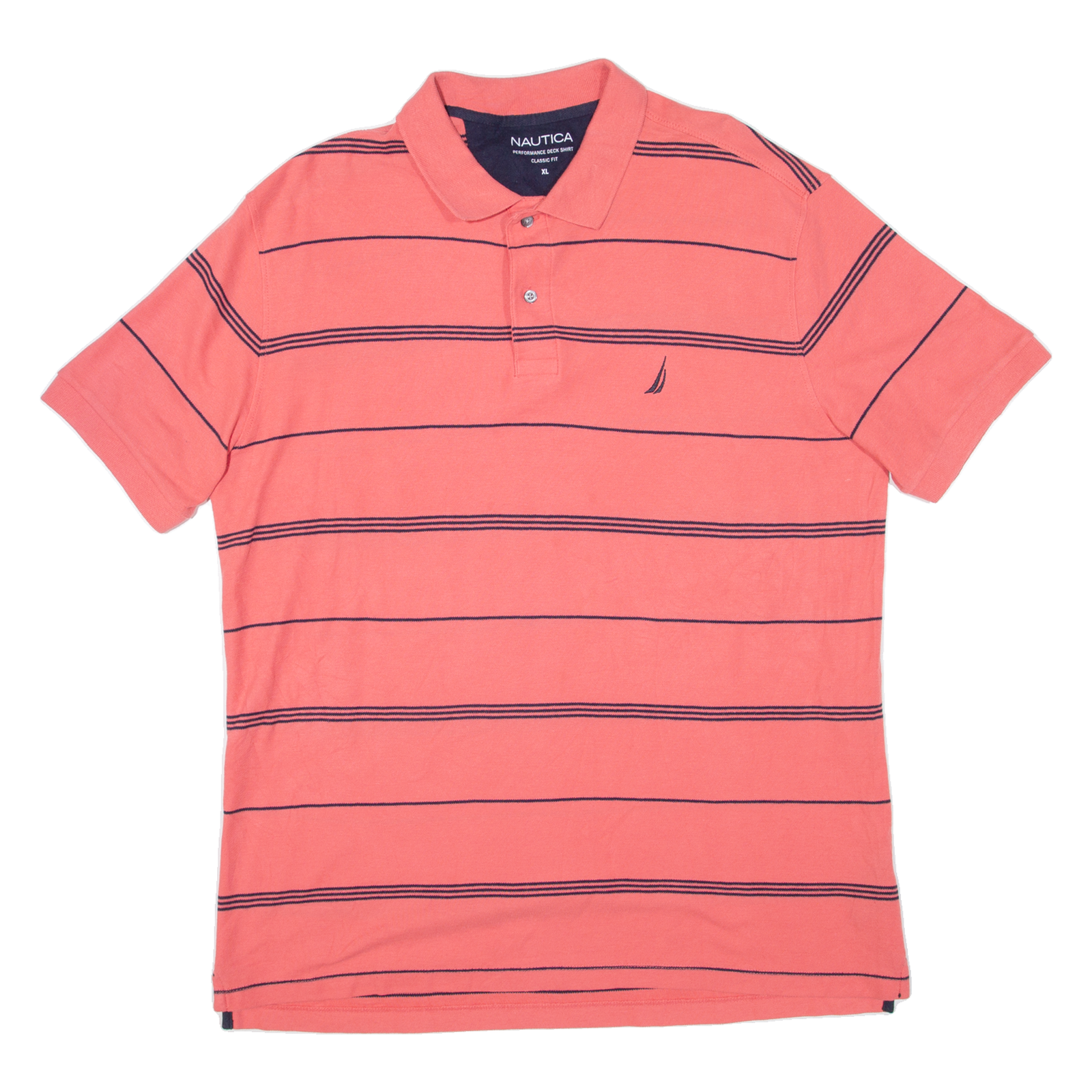 Buy NAUTICA Mens Polo Shirt Pink Striped XL Refurbished - $27.29 NAUTICA Mens Polo Shirt Pink Striped XL Refurbished - N/A refurbished available on Cerqular