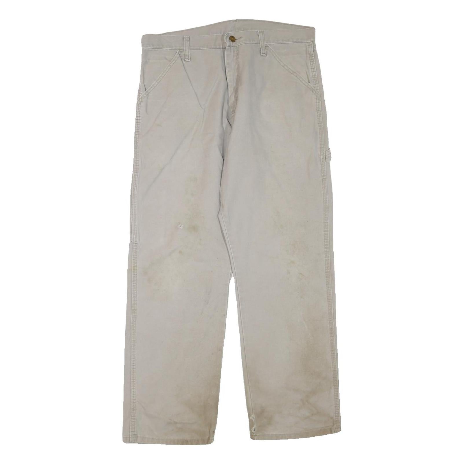 Buy CARHARTT Mens Regular Beige Cotton Blend Trousers W34 L30 Workwear Zip Closure Refurbished - $40.29 CARHARTT Mens Regular Beige Cotton Blend Trousers W34 L30 Workwear Zip Closure Refurbished - N/A refurbished available on Cerqular