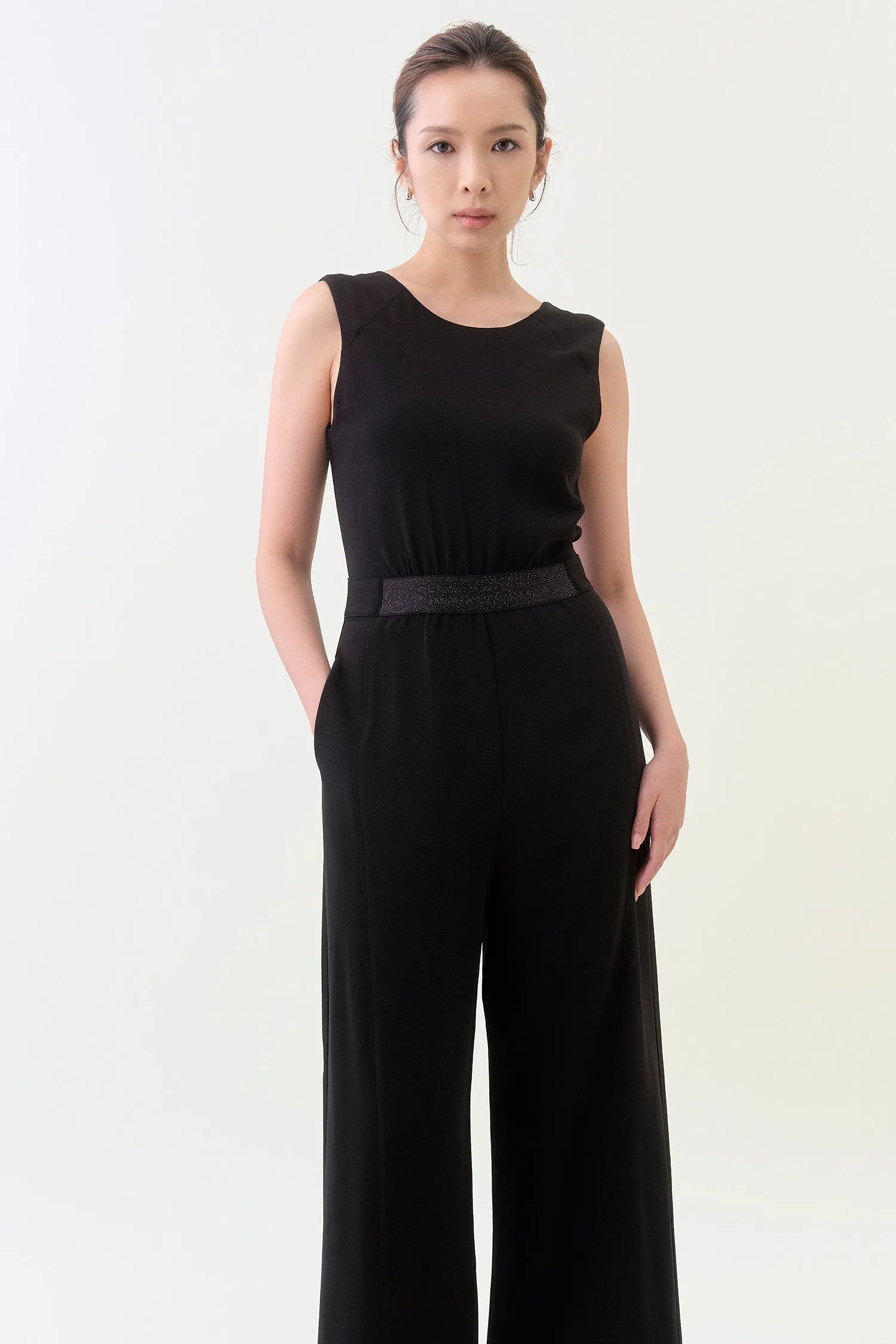 Buy Low-Back Jumpsuit - Black | Size: M | Style: Jumpsuit Refurbished - $155.00 Low-Back Jumpsuit - Black | Size: M | Style: Jumpsuit Refurbished - N/A refurbished available on Cerqular
