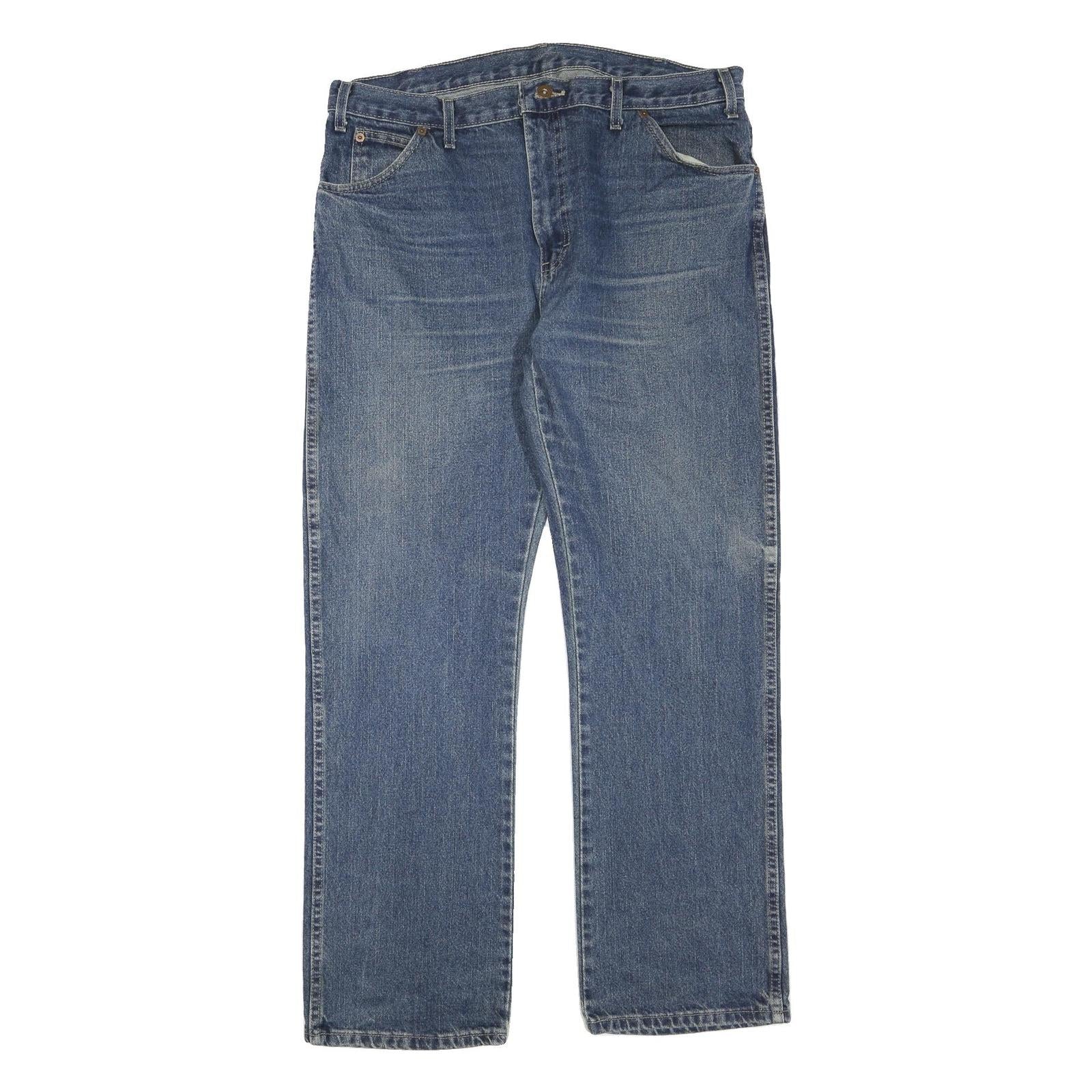 DICKIES Mens Blue Regular Fit Straight Denim Jeans W38 L32 Classic Zip Closure Refurbished - N/A refurbished available on Cerqular