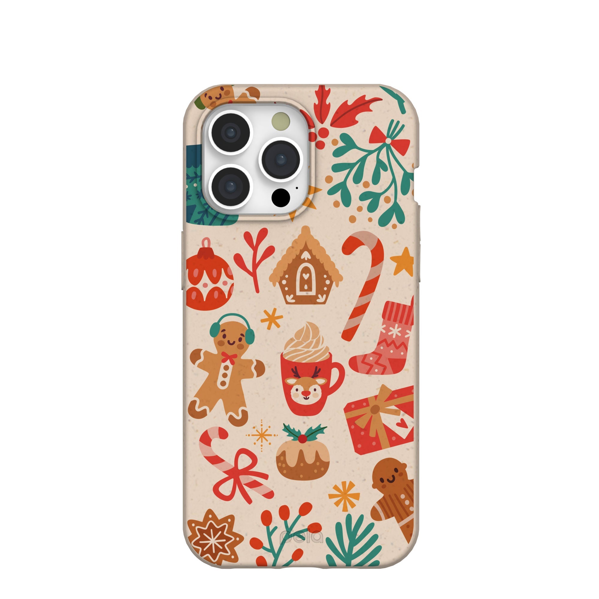 Seashell Festive AF iPhone 15 Pro Max Case Refurbished - Pela Case refurbished available on Cerqular