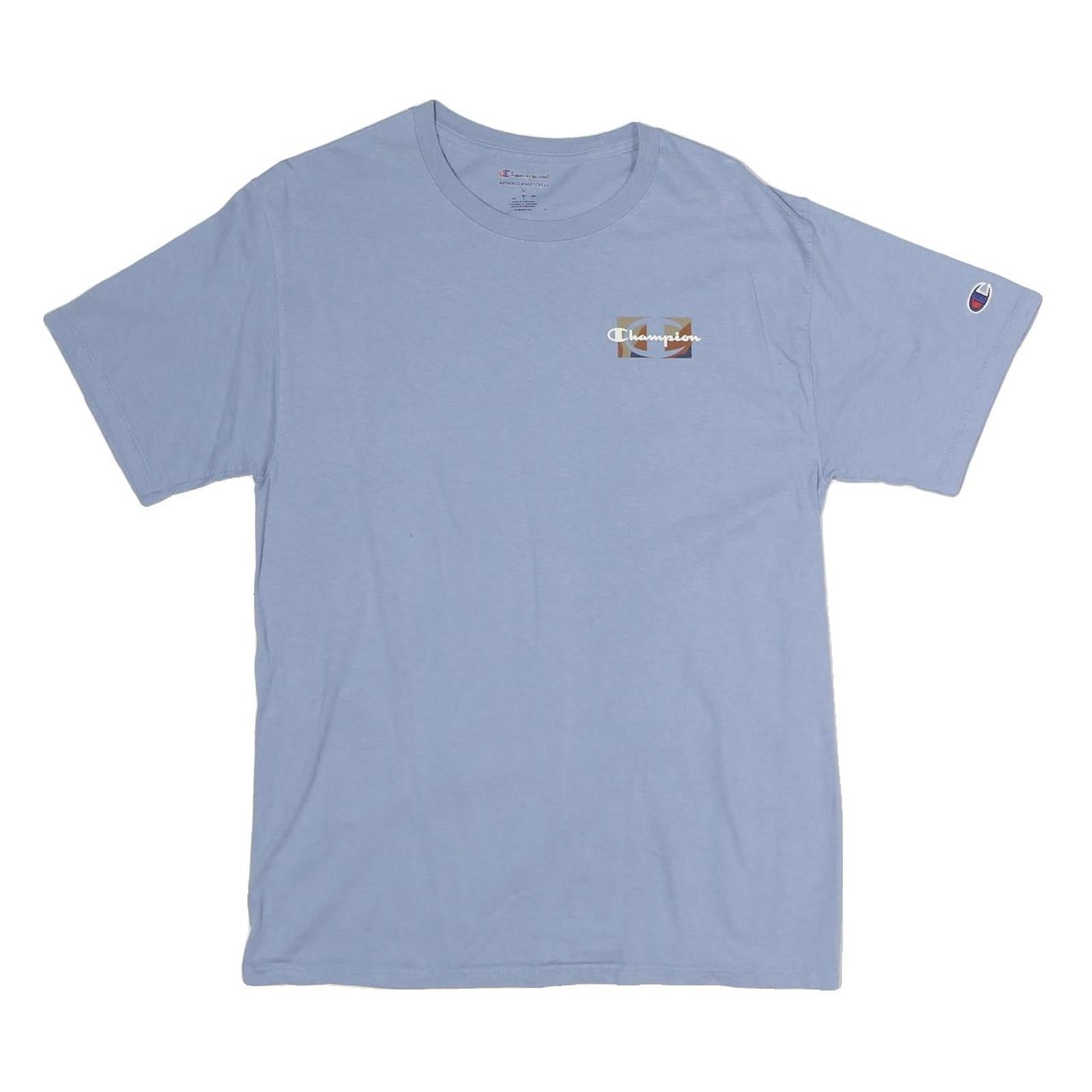 CHAMPION Mens Blue Graphic T-Shirt M Short Sleeve Crew Neck Casual Cotton Refurbished - N/A refurbished available on Cerqular
