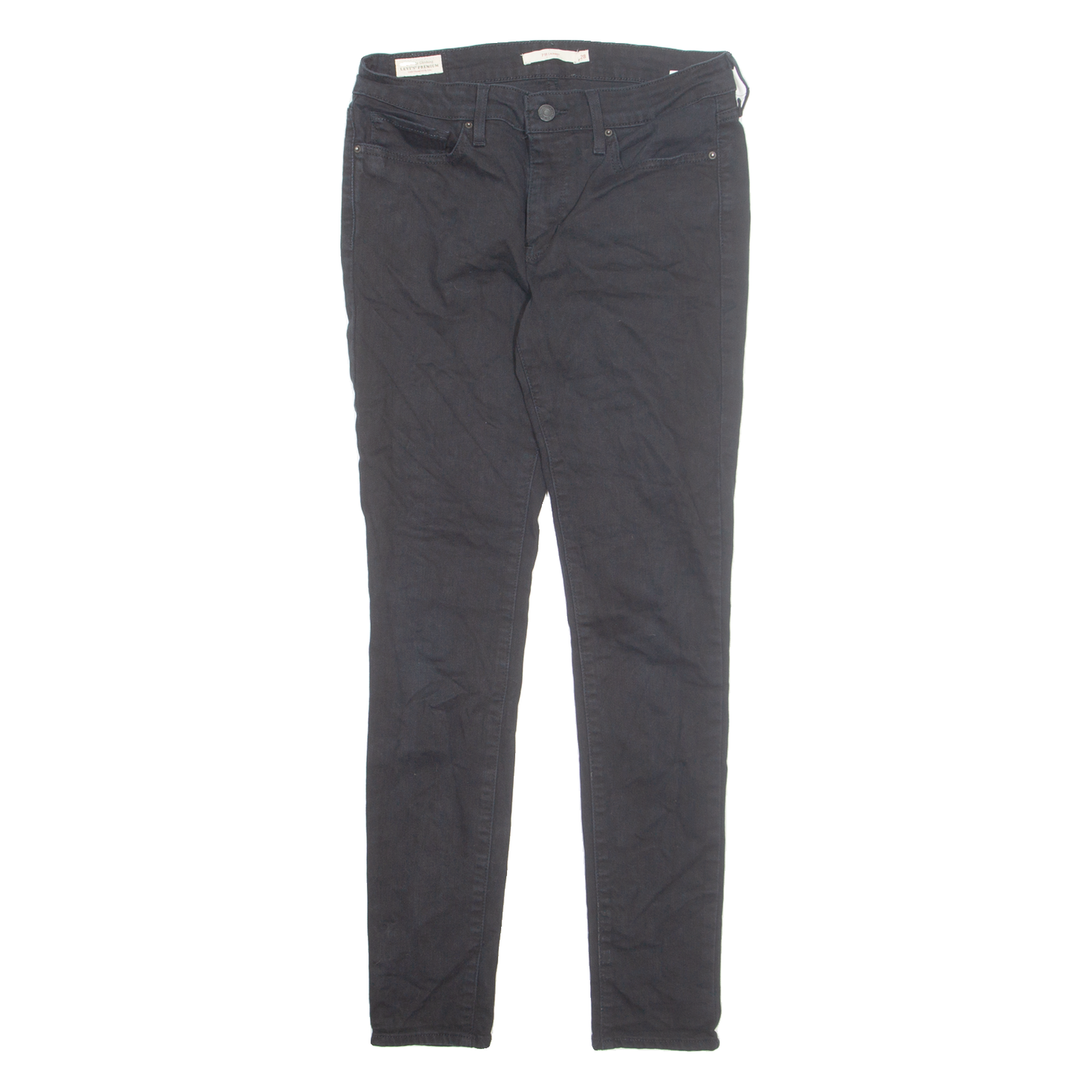 LEVI'S Big E Womens Jeans Black Regular Straight W28 L28 Refurbished - N/A refurbished available on Cerqular