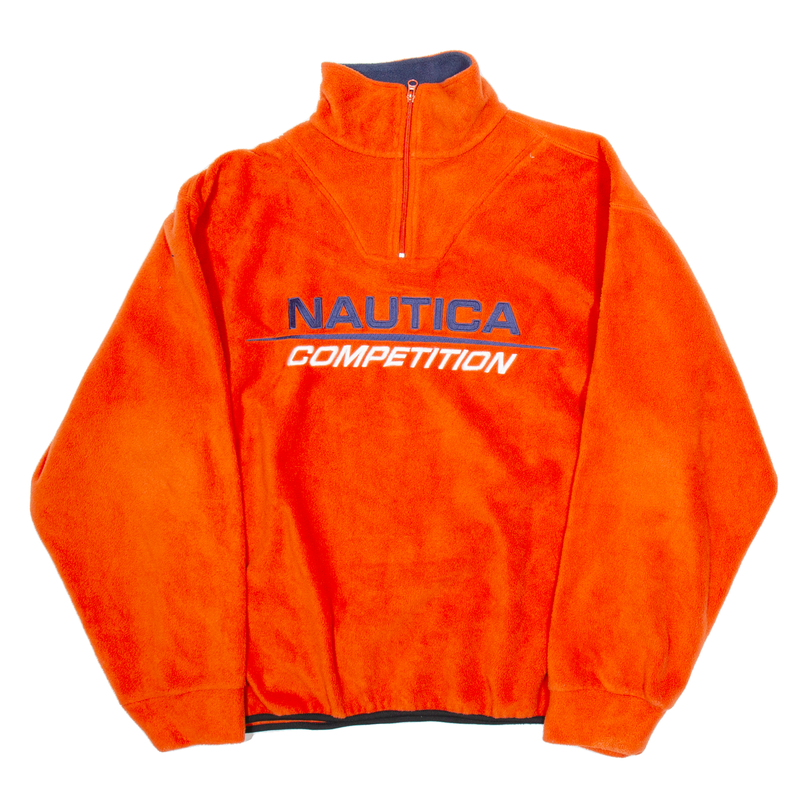 NAUTICA Mens Fleece Orange 1/4 Zip 2XL Refurbished - N/A refurbished available on Cerqular
