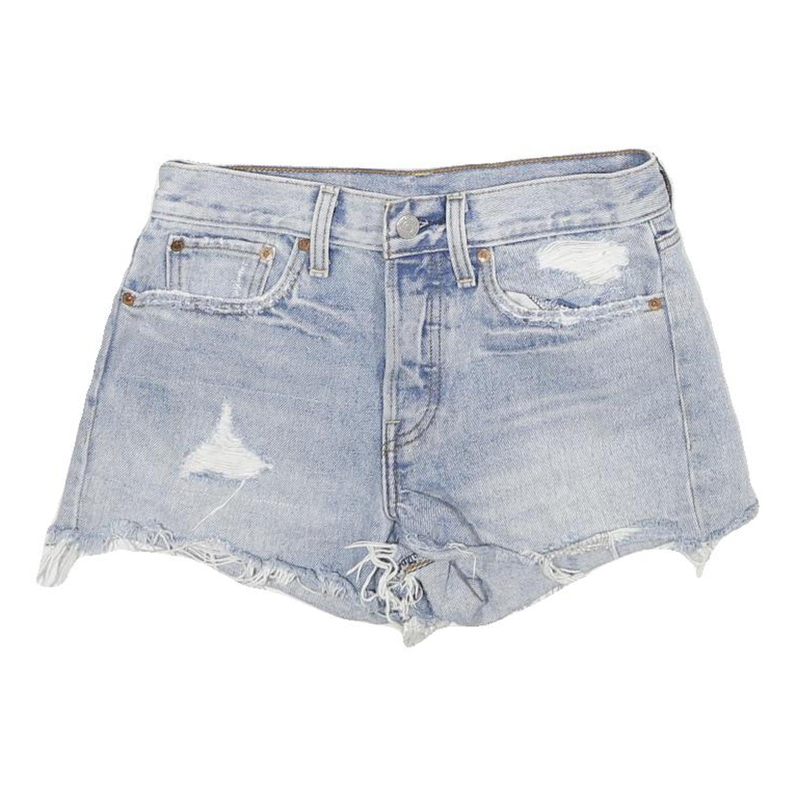 LEVI'S Womens Denim Light Blue Distressed Cut-Off Shorts S W27 Casual Summer Refurbished - N/A refurbished available on Cerqular