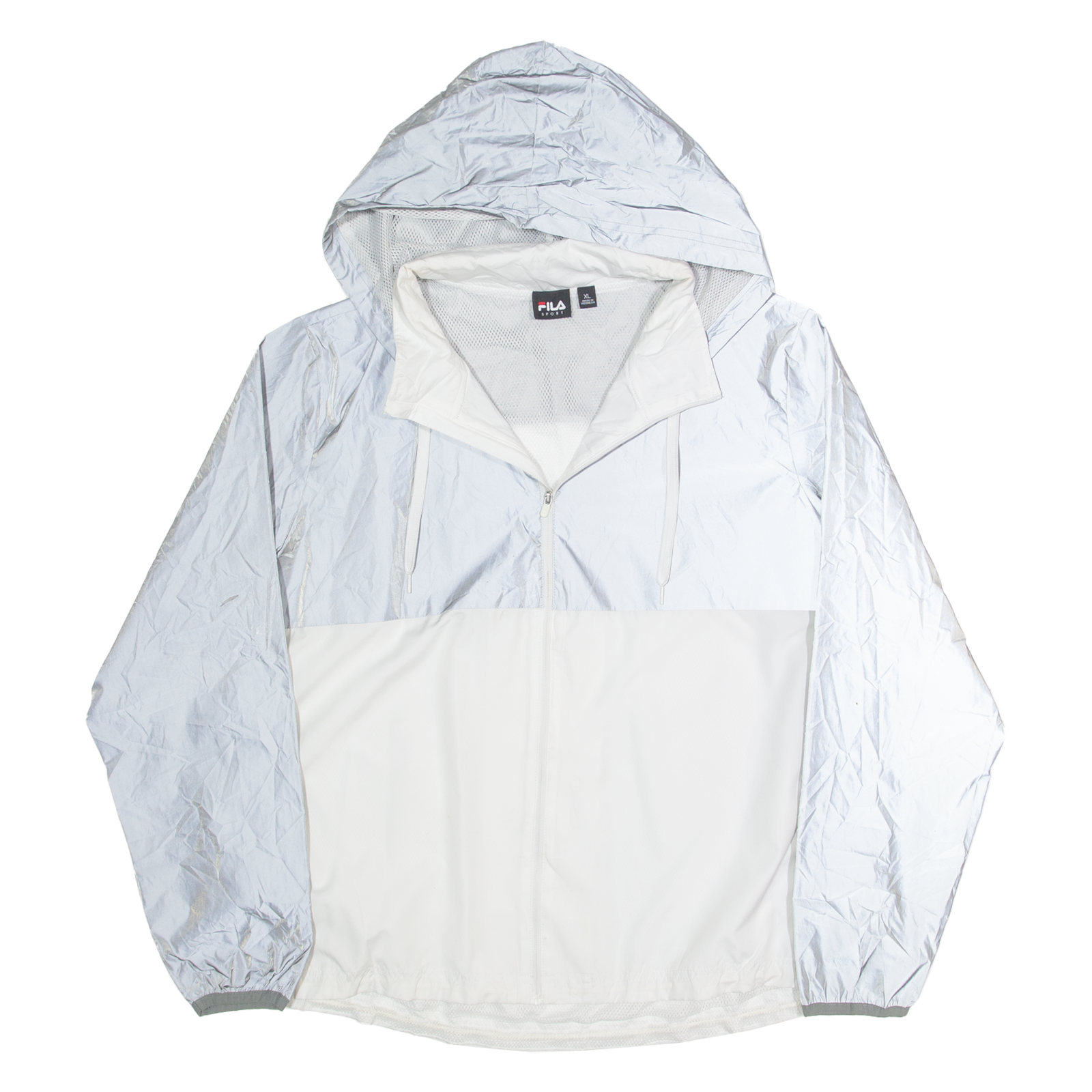FILA Mesh Lined Womens Track Jacket White Hooded XL Refurbished - N/A refurbished available on Cerqular