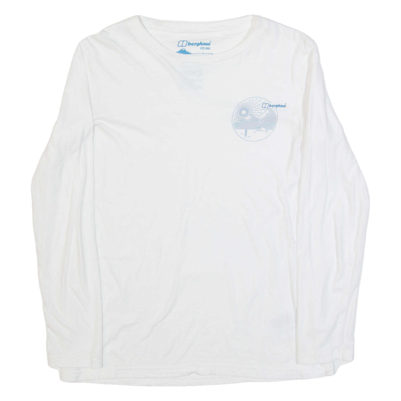 BERGHAUS Womens T-Shirt White Long Sleeve UK 12 Refurbished - N/A refurbished available on Cerqular