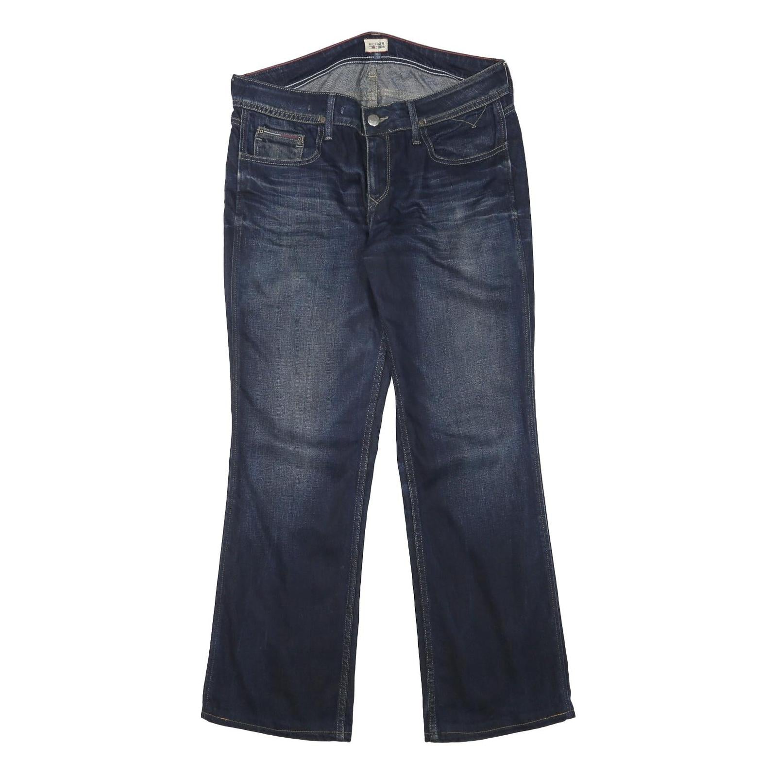 TOMMY HILFIGER Womens Jeans Blue Regular Straight Denim Medium W34 L31 Stylish Refurbished - N/A refurbished available on Cerqular