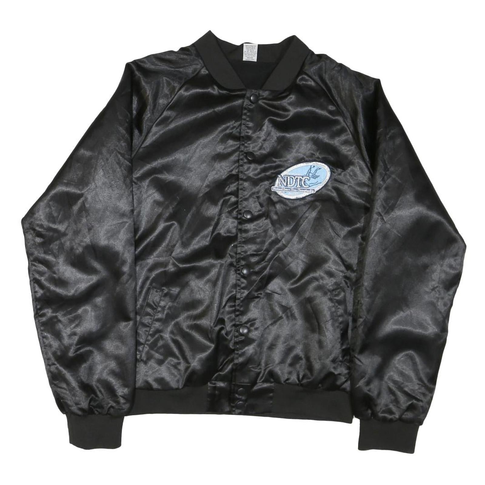 VARSITY SPIRIT Womens Black Satin Jacket M Button Front National Champion 2015 Refurbished - N/A refurbished available on Cerqular