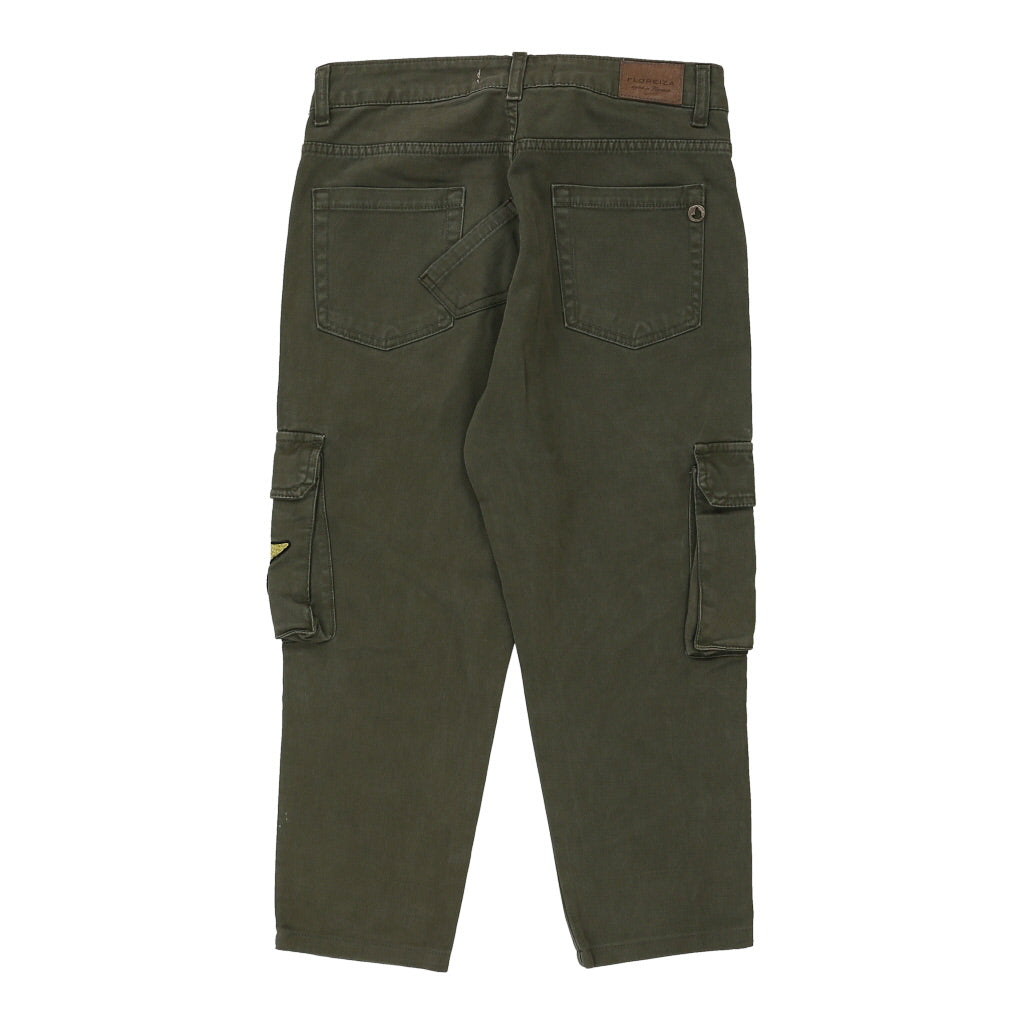 Floreiza Cargo Trousers - 30W UK 10 Khaki Cotton Refurbished - Thrifted (note: this is a term often used to describe second- refurbished available on Cerqular