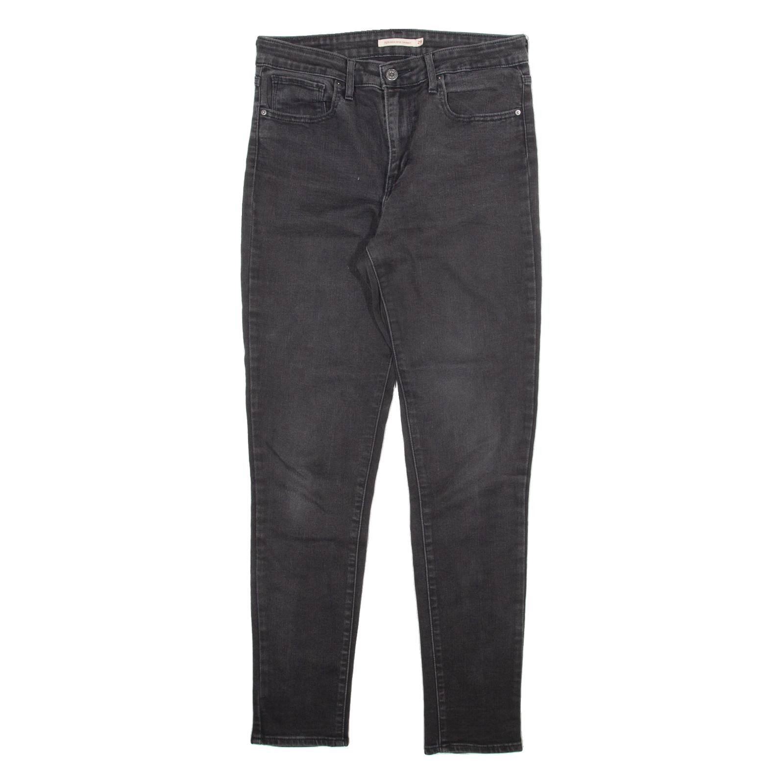 LEVI'S 721 Womens Jeans Grey Slim Skinny Stone Wash W29 L30 Refurbished - N/A refurbished available on Cerqular