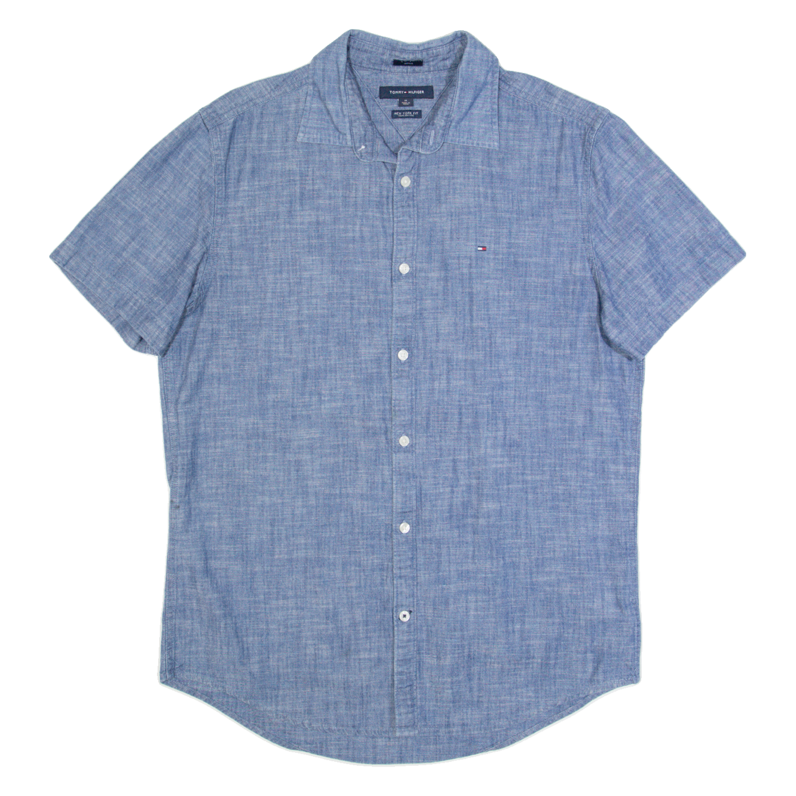 TOMMY HILFIGER New York Fit Mens Shirt Blue M Refurbished - N/A refurbished available on Cerqular