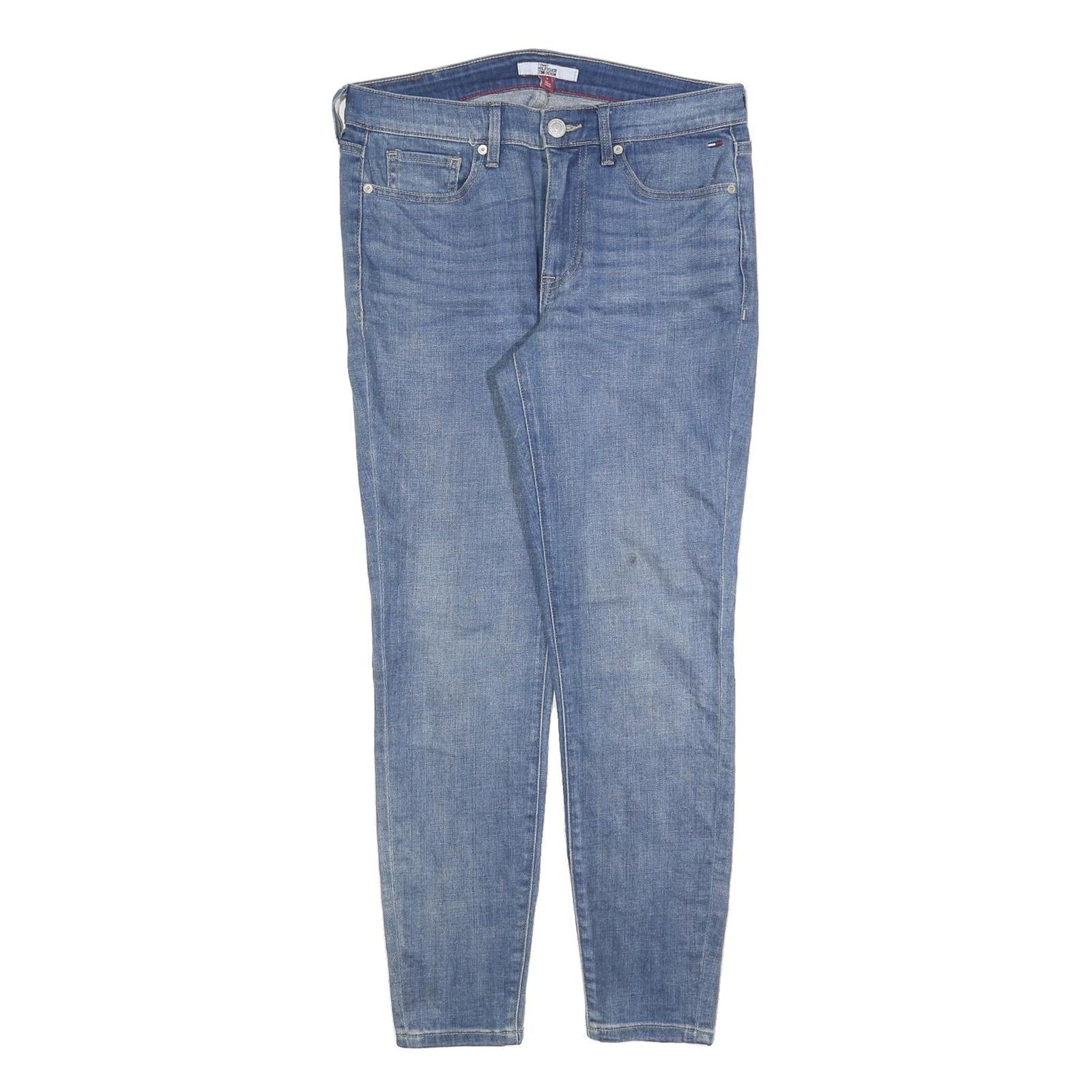 TOMMY HILFIGER Womens Jeans Blue Slim Skinny Denim Medium W32 L27 Stylish Refurbished - N/A refurbished available on Cerqular