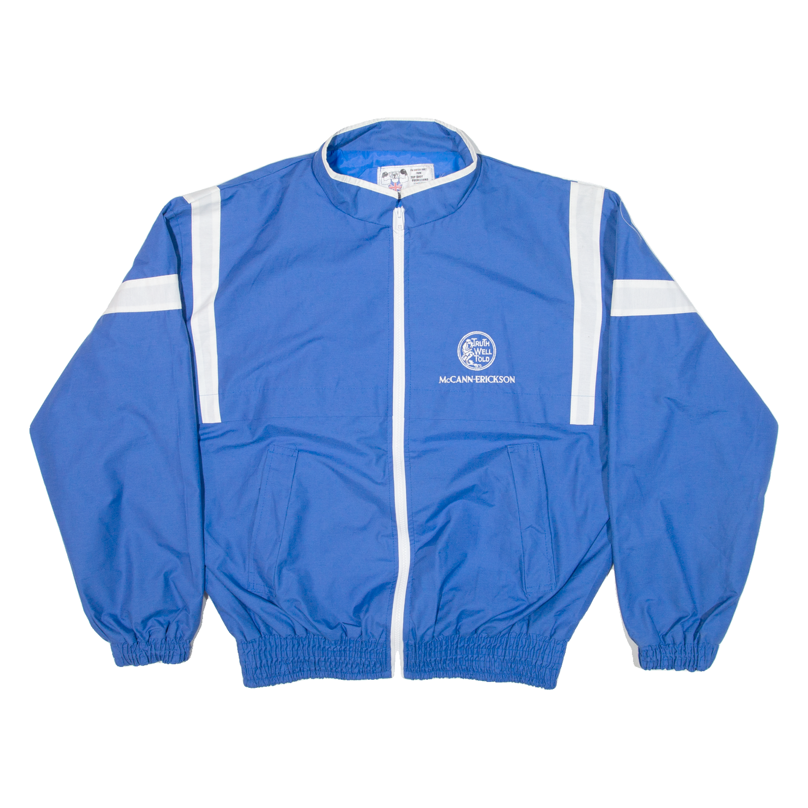 TOP SHOT PROMOTION Mens Track Jacket Blue XL Refurbished - N/A refurbished available on Cerqular