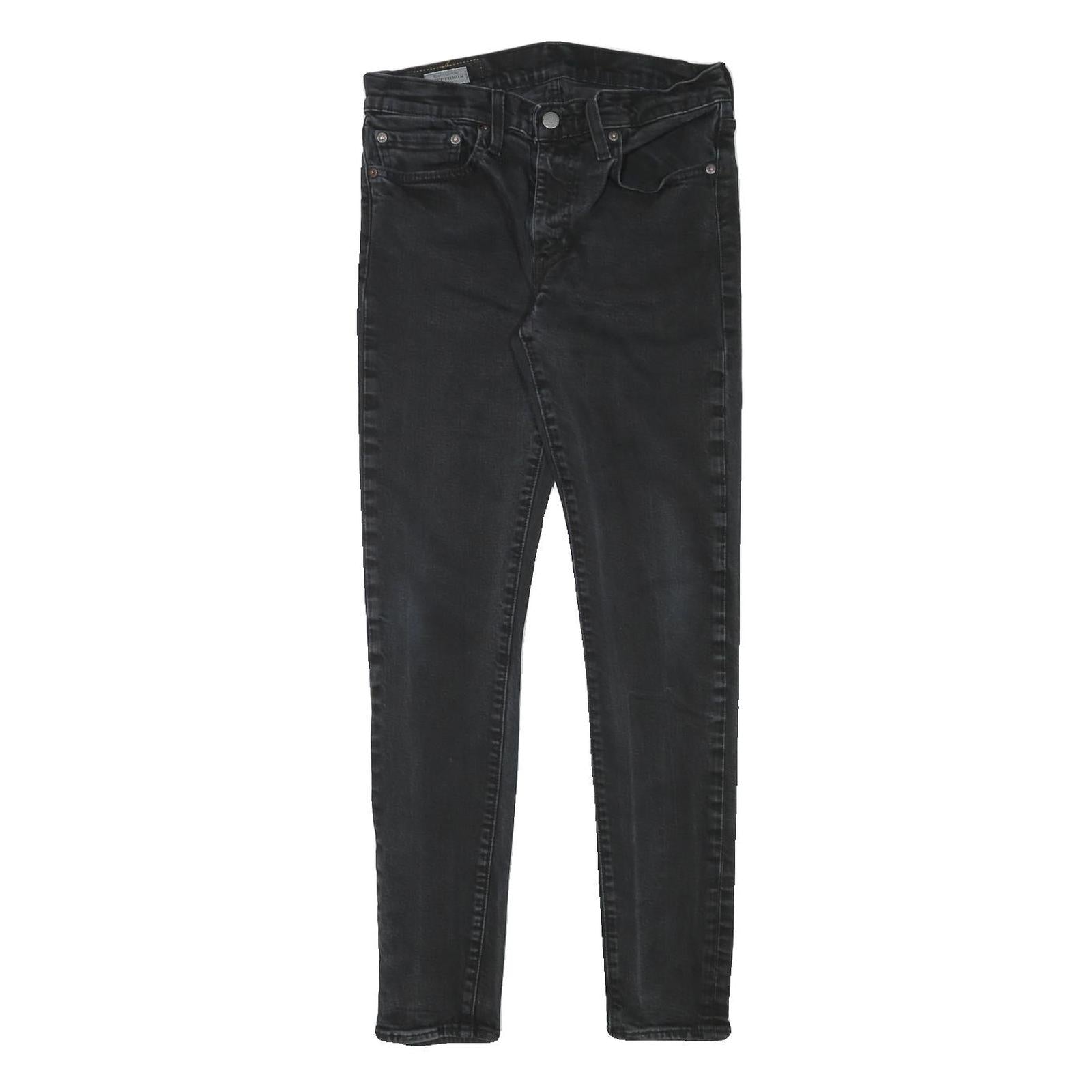 LEVI'S Womens Slim Black Denim Jeans W28 L29 Cotton Blend Zip Refurbished - N/A refurbished available on Cerqular