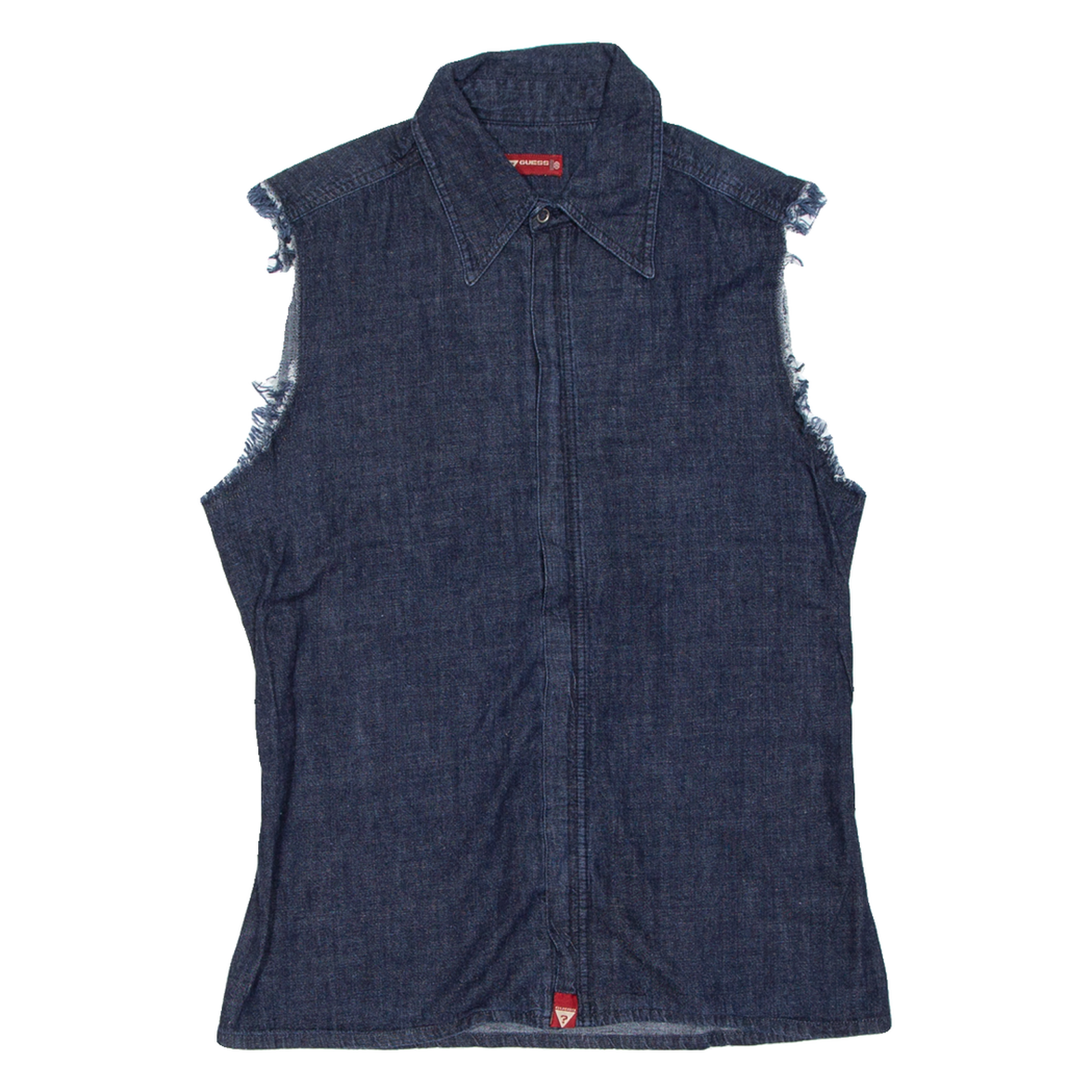 Buy GUESS Zip Up Mens Plain Shirt Blue Sleeveless L Refurbished - $28.59 GUESS Zip Up Mens Plain Shirt Blue Sleeveless L Refurbished - N/A refurbished available on Cerqular