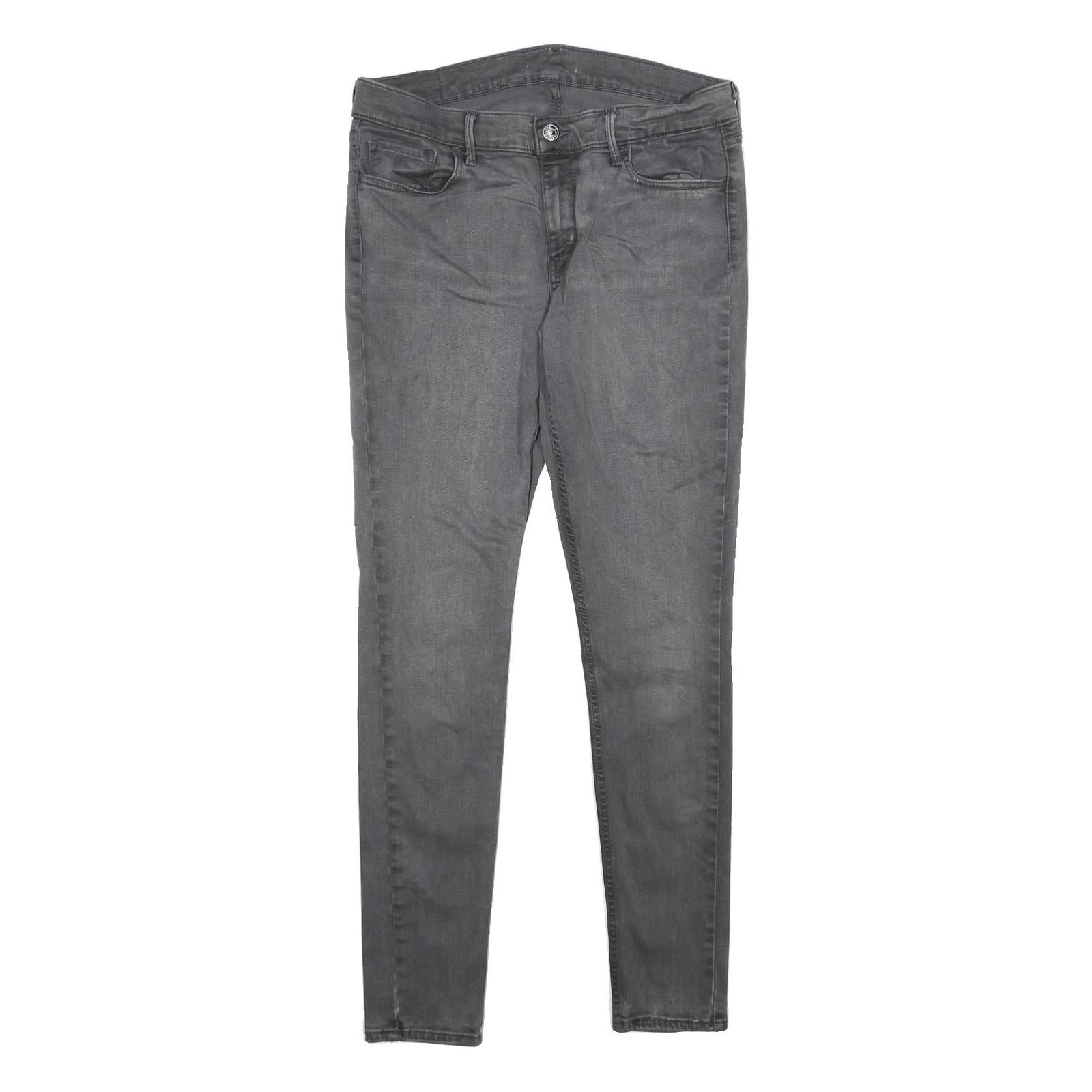 LEVI'S Womens Jeans Grey Relaxed Skinny Denim Medium W30 L32 Classic Zip Pockets Refurbished - N/A refurbished available on Cerqular
