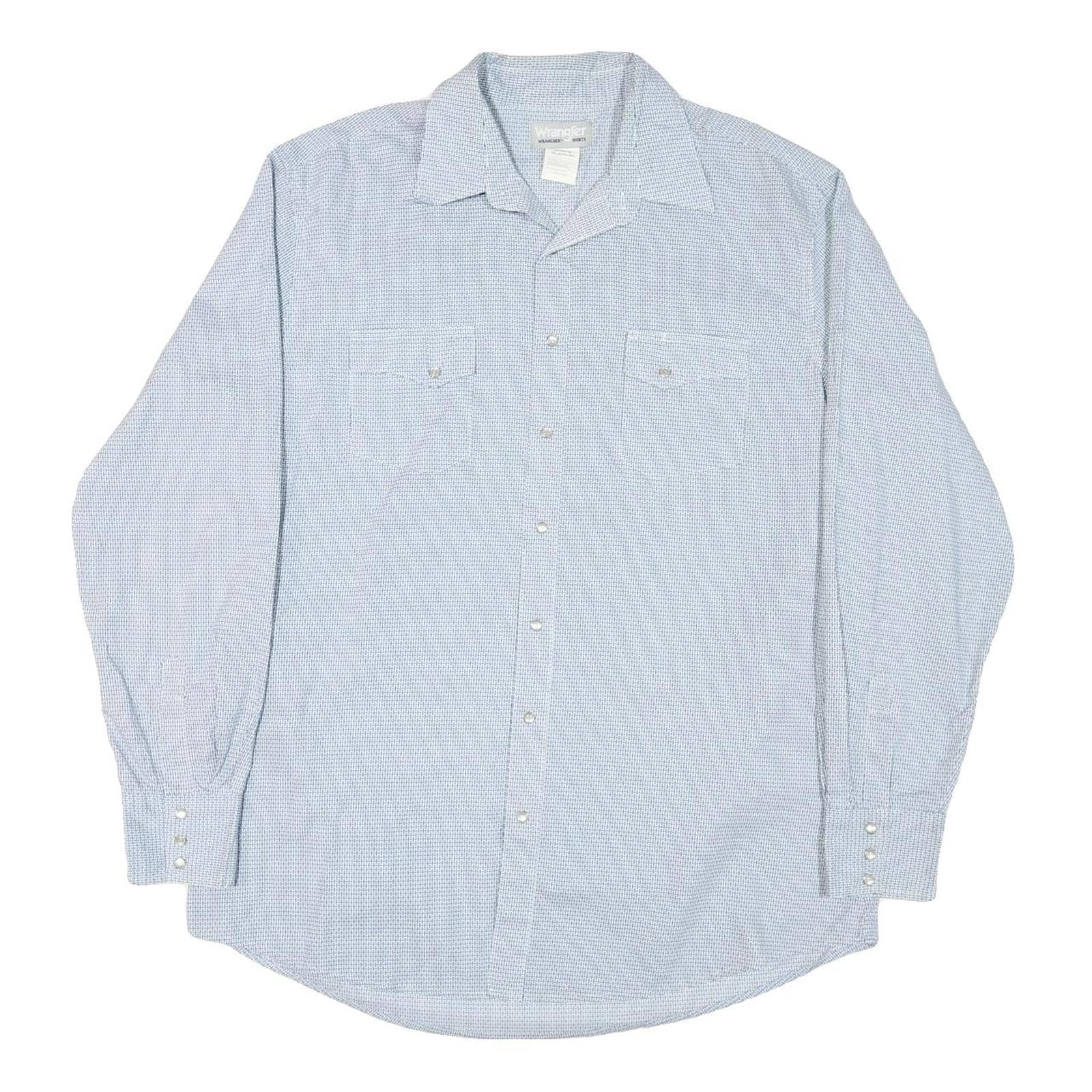 Buy WRANGLER Mens Blue Shirt XL Casual Cotton Blend Long Sleeve Button Closure Refurbished - $33.79 WRANGLER Mens Blue Shirt XL Casual Cotton Blend Long Sleeve Button Closure Refurbished - N/A refurbished available on Cerqular