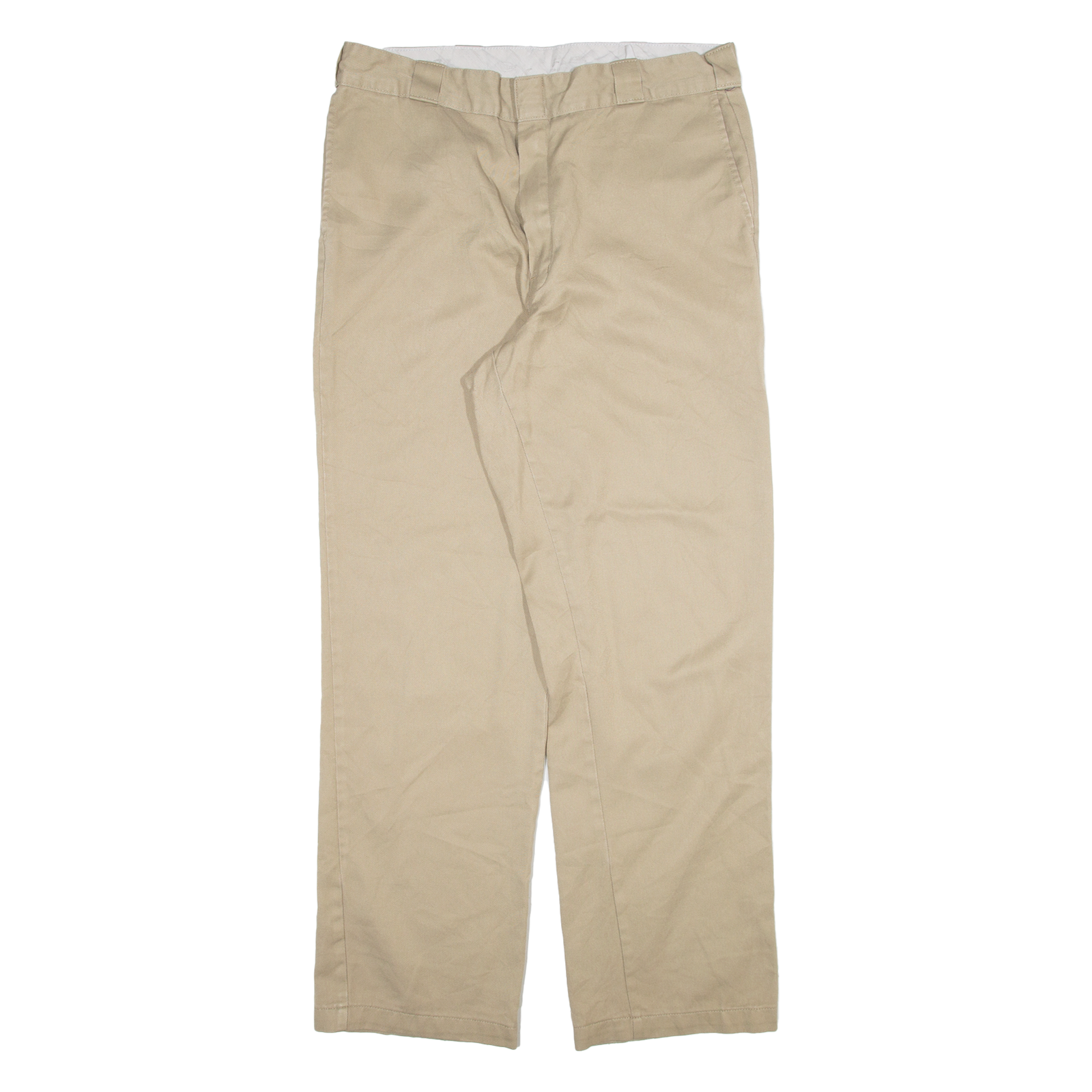 DICKIES Mens Trousers Beige Regular Straight W36 L34 Refurbished - N/A refurbished available on Cerqular