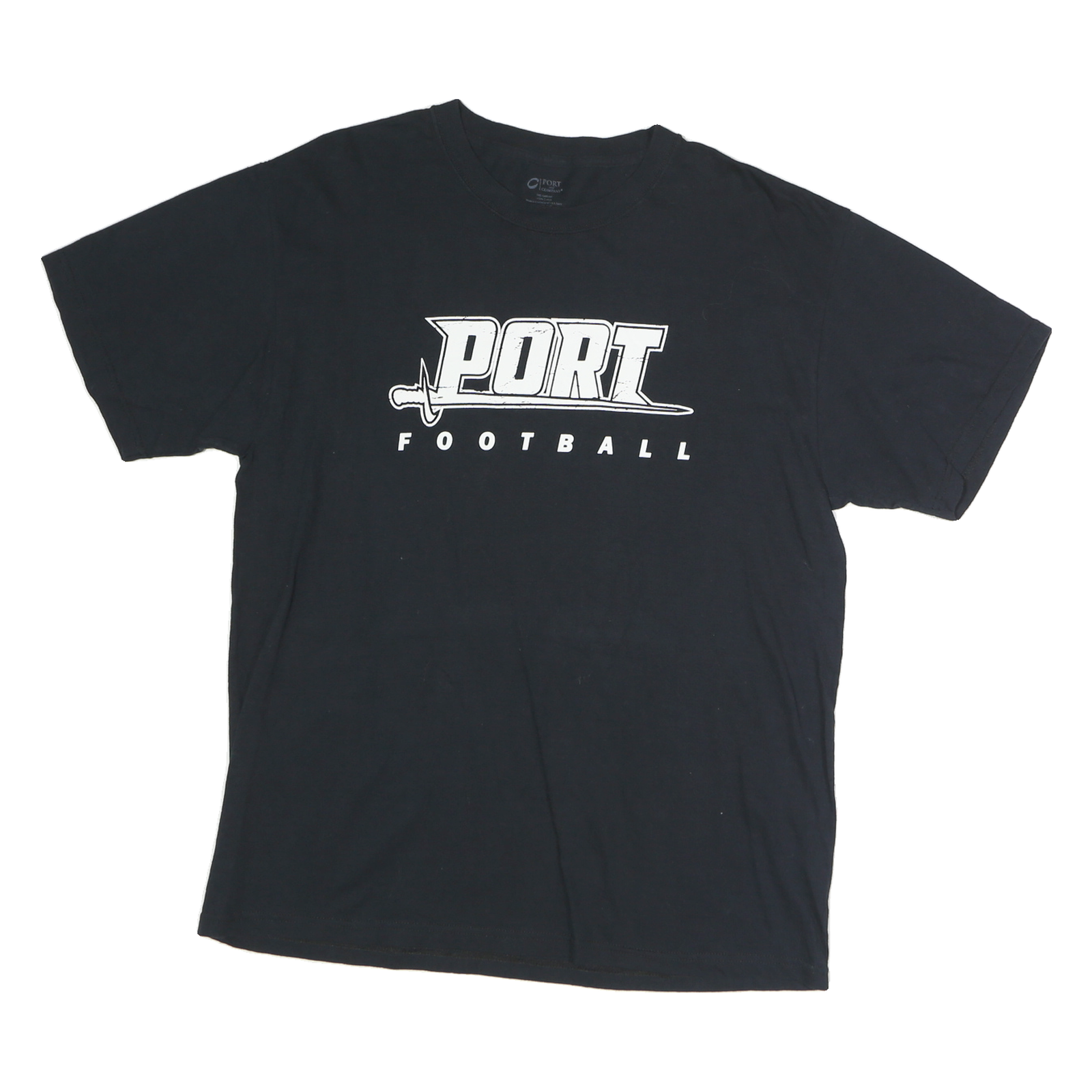 Buy PORT & COMPANY Mens Black Football Graphic T-Shirt L Short Sleeve Crew Neck Refurbished - $11.69 PORT & COMPANY Mens Black Football Graphic T-Shirt L Short Sleeve Crew Neck Refurbished - N/A refurbished available on Cerqular