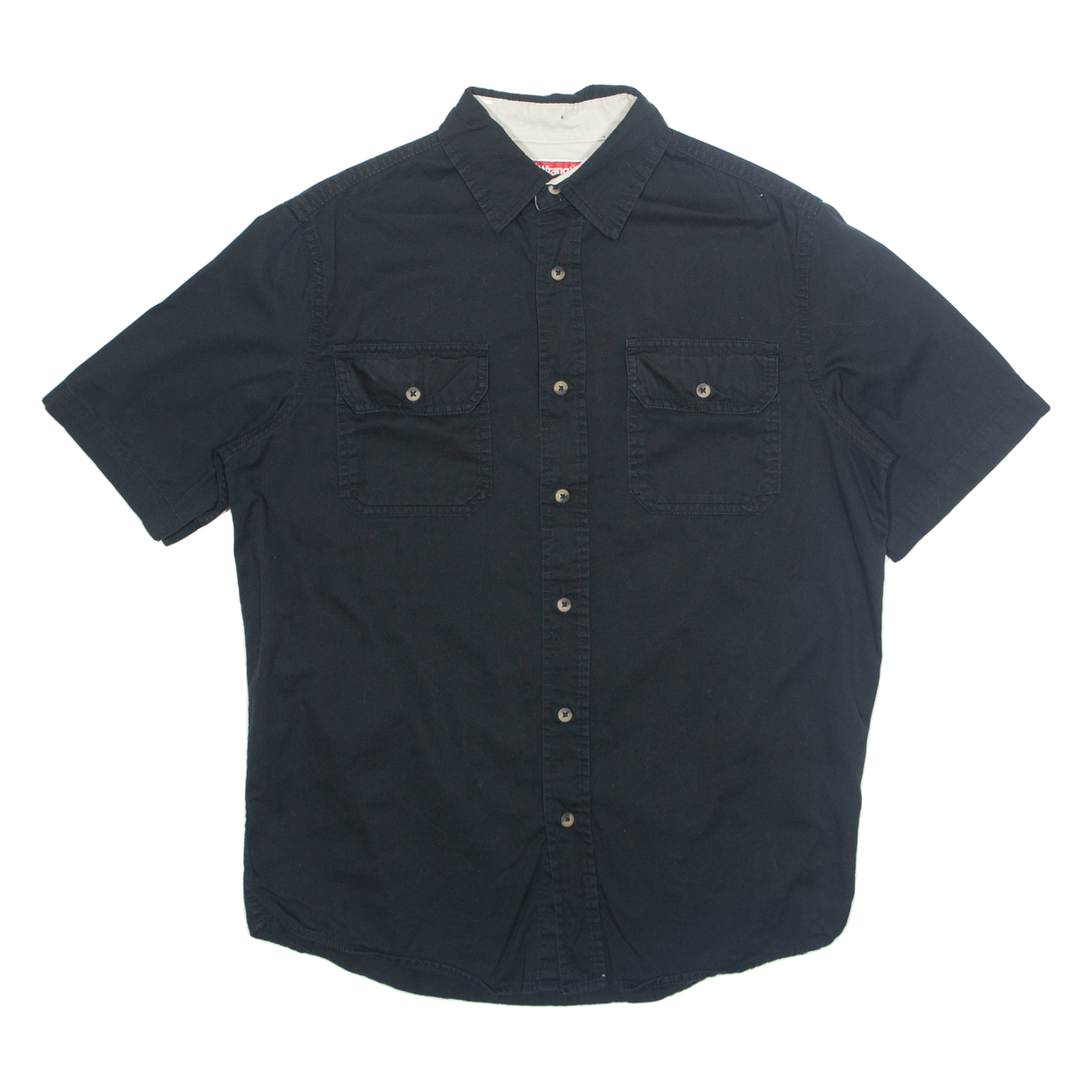 WRANGLER Mens Plain Shirt Black S Refurbished - N/A refurbished available on Cerqular