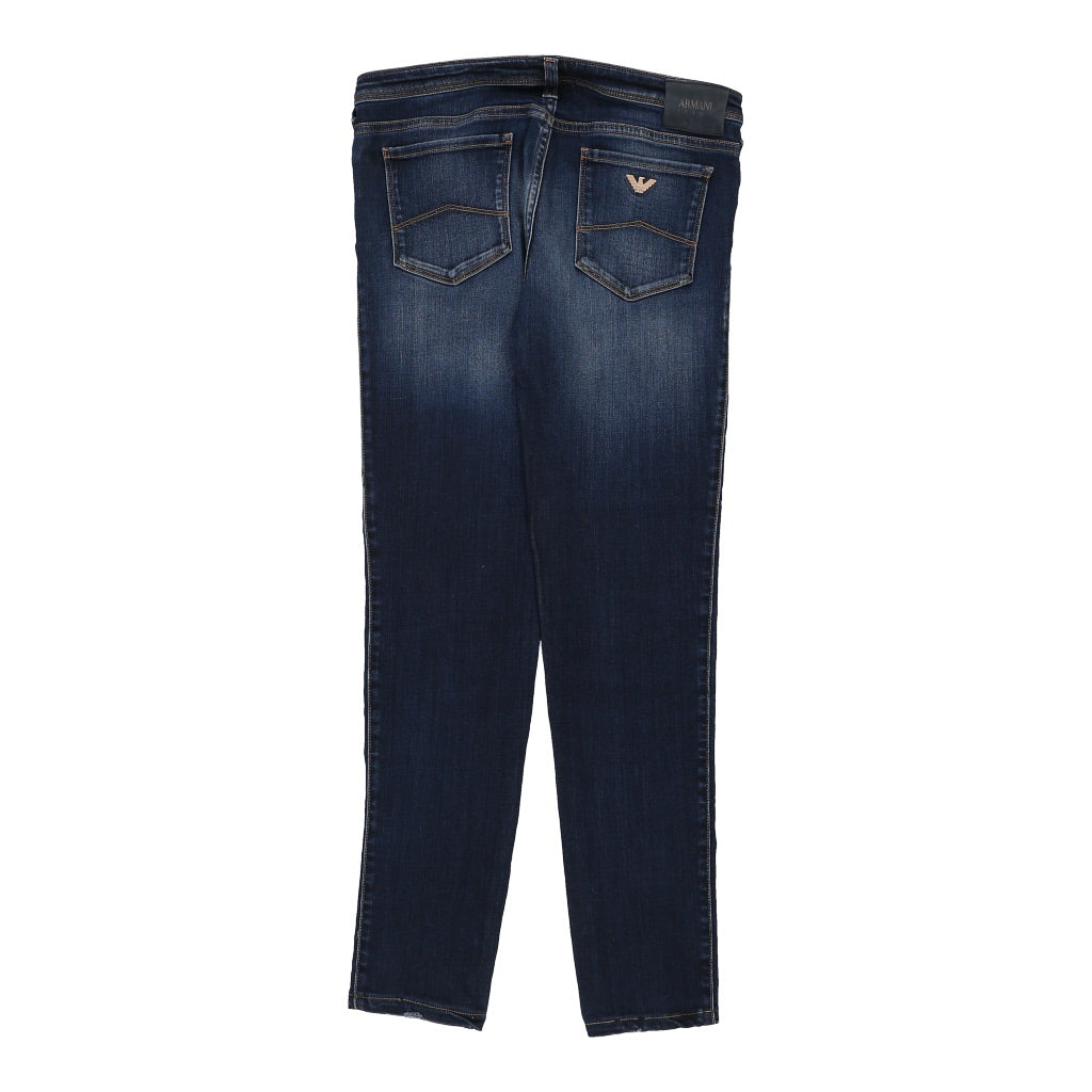 Armani Skinny Jeans - 29W UK 8 Dark Wash Cotton Refurbished - Thrifted (note: this is a term often used to describe second- refurbished available on Cerqular