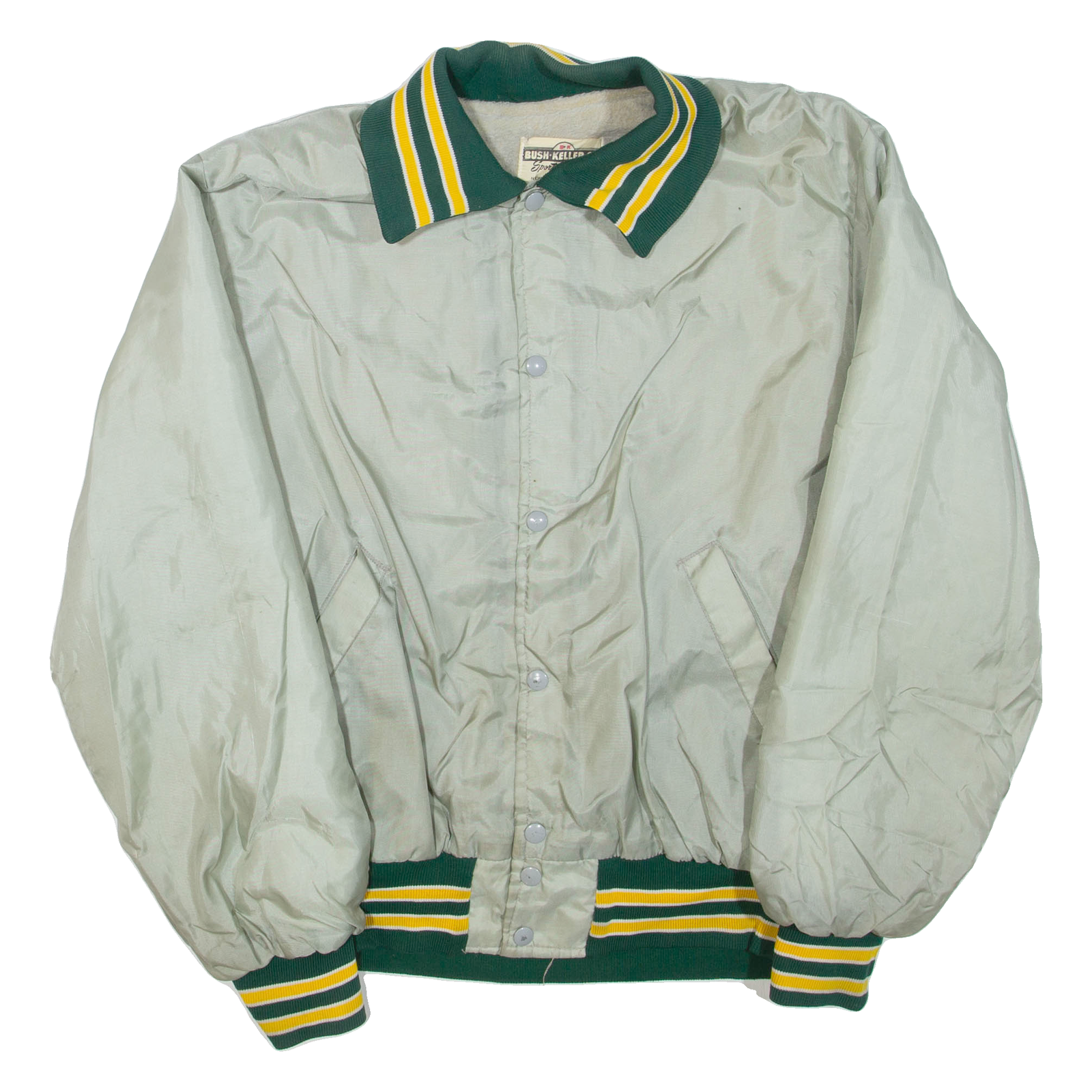 BUSH-KELLER CO Mens Bomber Jacket Grey L Refurbished - N/A refurbished available on Cerqular