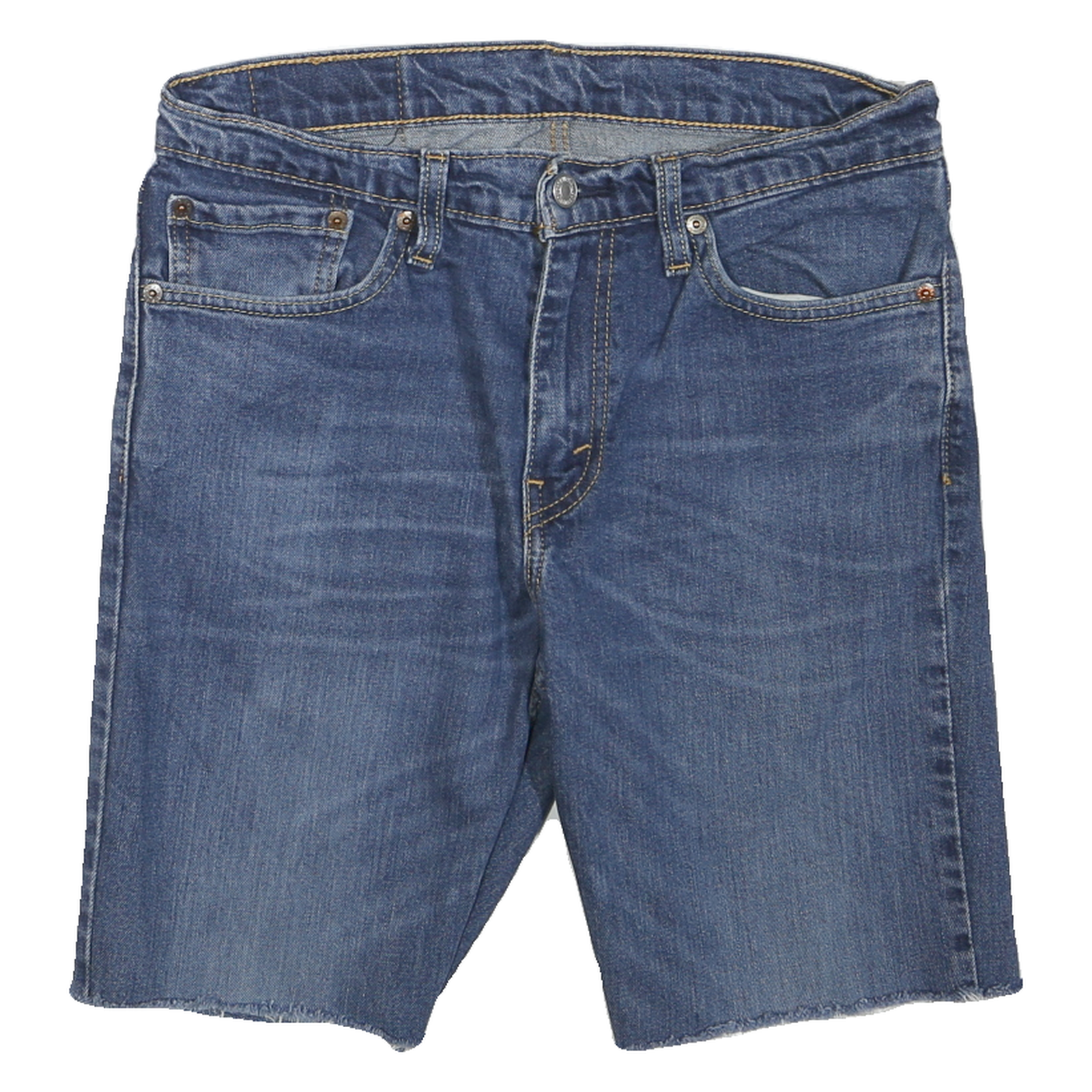 LEVI'S Mens Denim Blue Shorts M W31 Casual Cotton Blend Raw Hem 511 Style Refurbished - N/A refurbished available on Cerqular