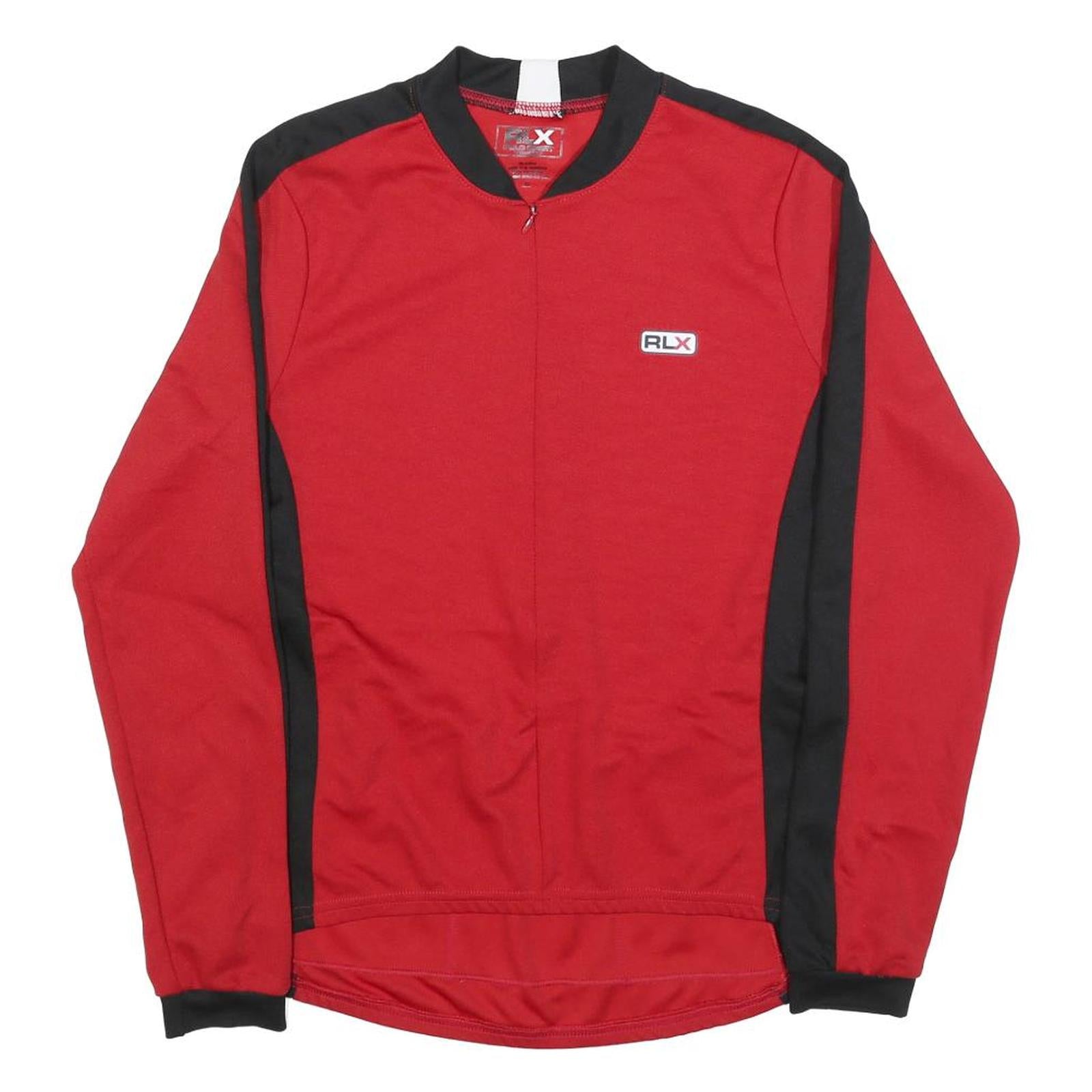 POLO SPORT RALPH LAUREN Womens Red & Black Modern Long Sleeve Crew Neck T-Shirt Refurbished - N/A refurbished available on Cerqular