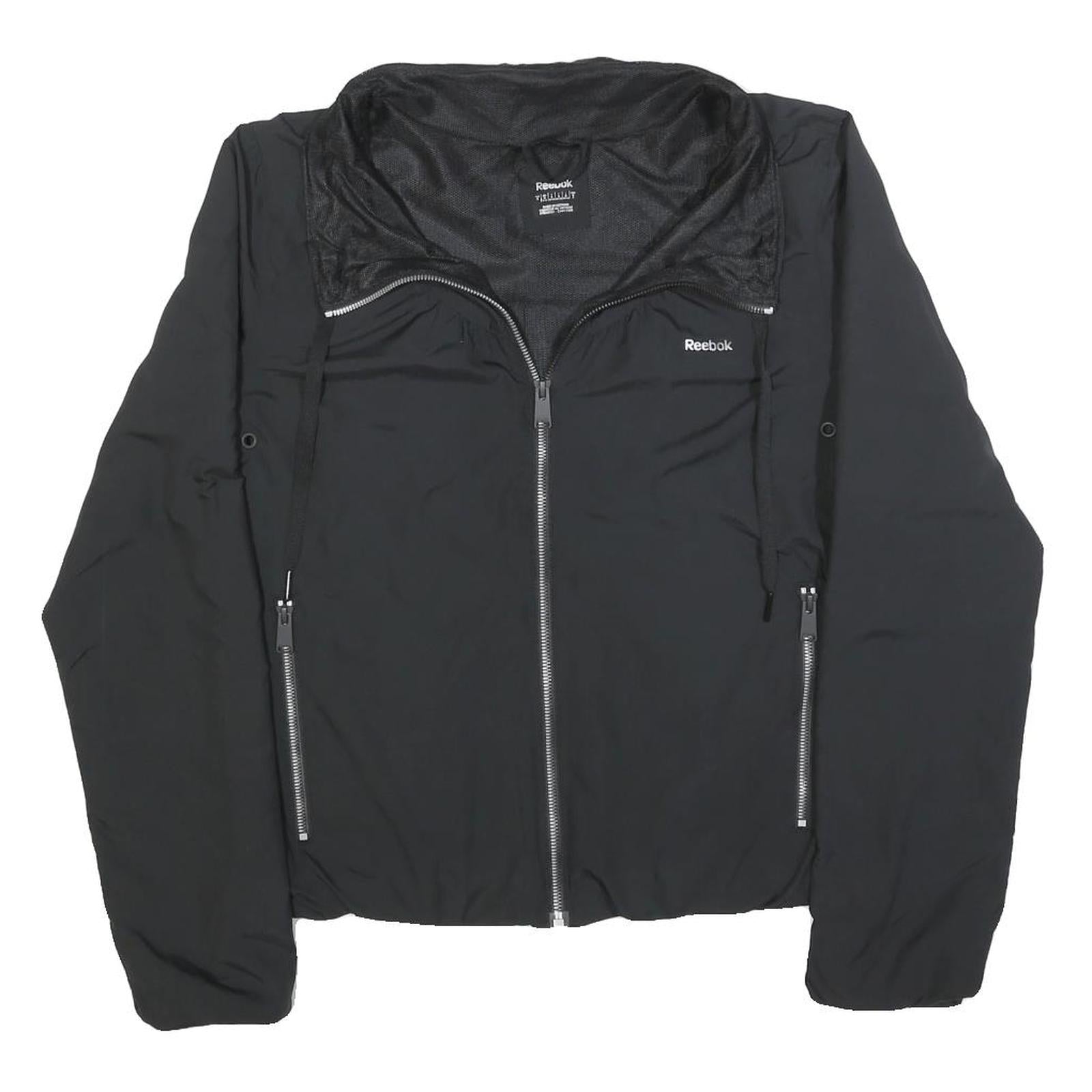 Buy REEBOK Womens Black Zip Jacket S Polyester Blend Plain Lightweight Activewear Refurbished - $41.59 REEBOK Womens Black Zip Jacket S Polyester Blend Plain Lightweight Activewear Refurbished - N/A refurbished available on Cerqular
