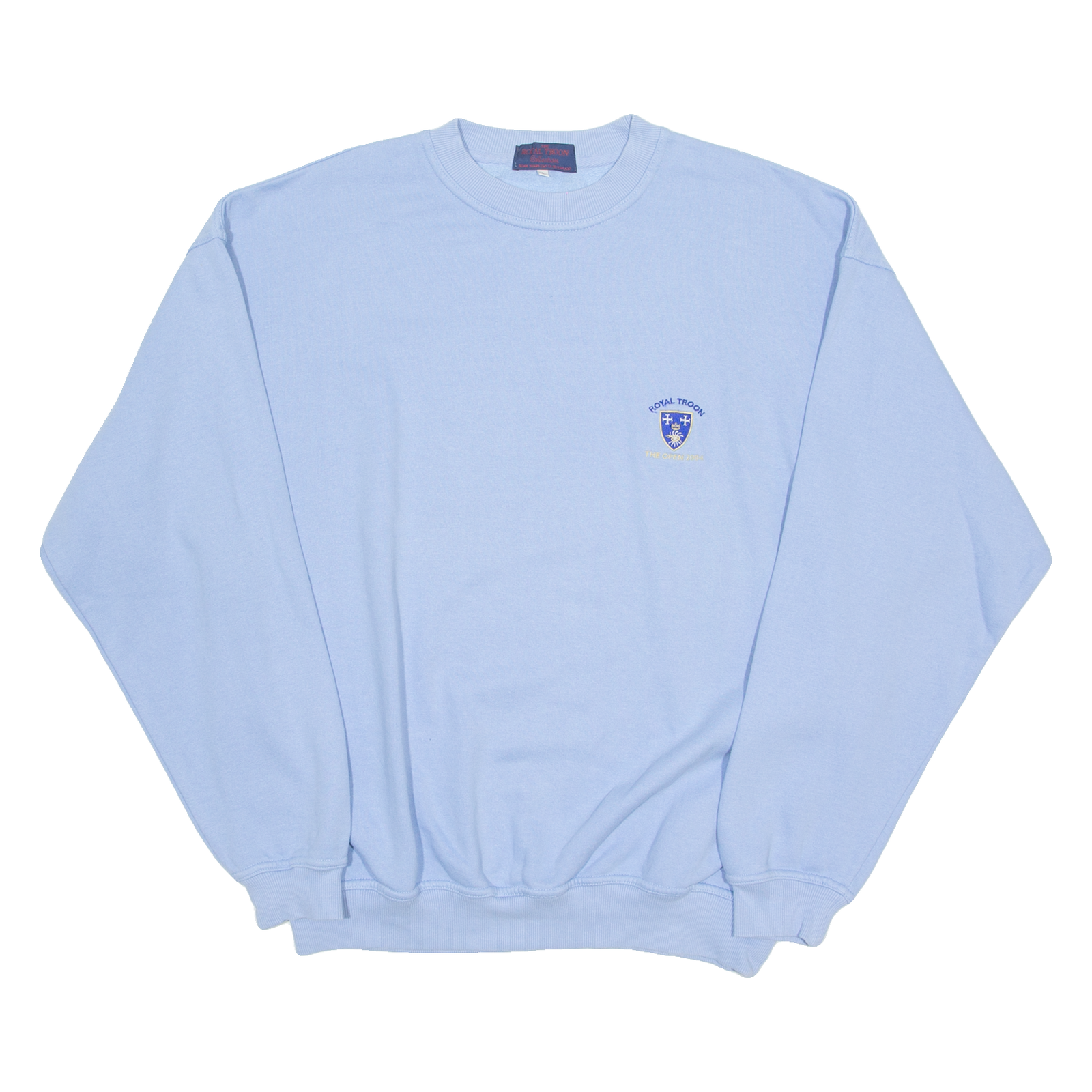 THE ROYAL TROON 2004 Open Mens Sweatshirt Blue Crewneck L Refurbished - N/A refurbished available on Cerqular