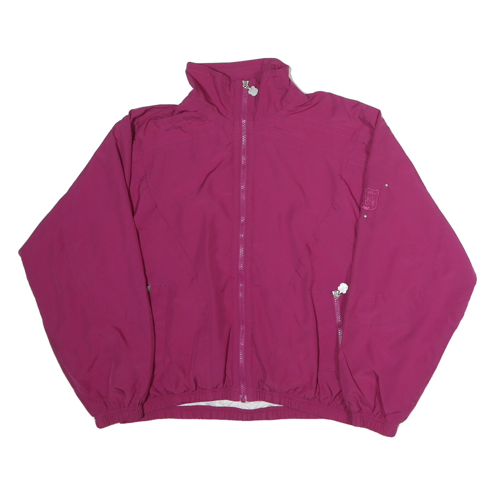 KAELIN Womens Pink Jacket XL Polyester Blend Plain Zip Casual Lightweight Refurbished - N/A refurbished available on Cerqular