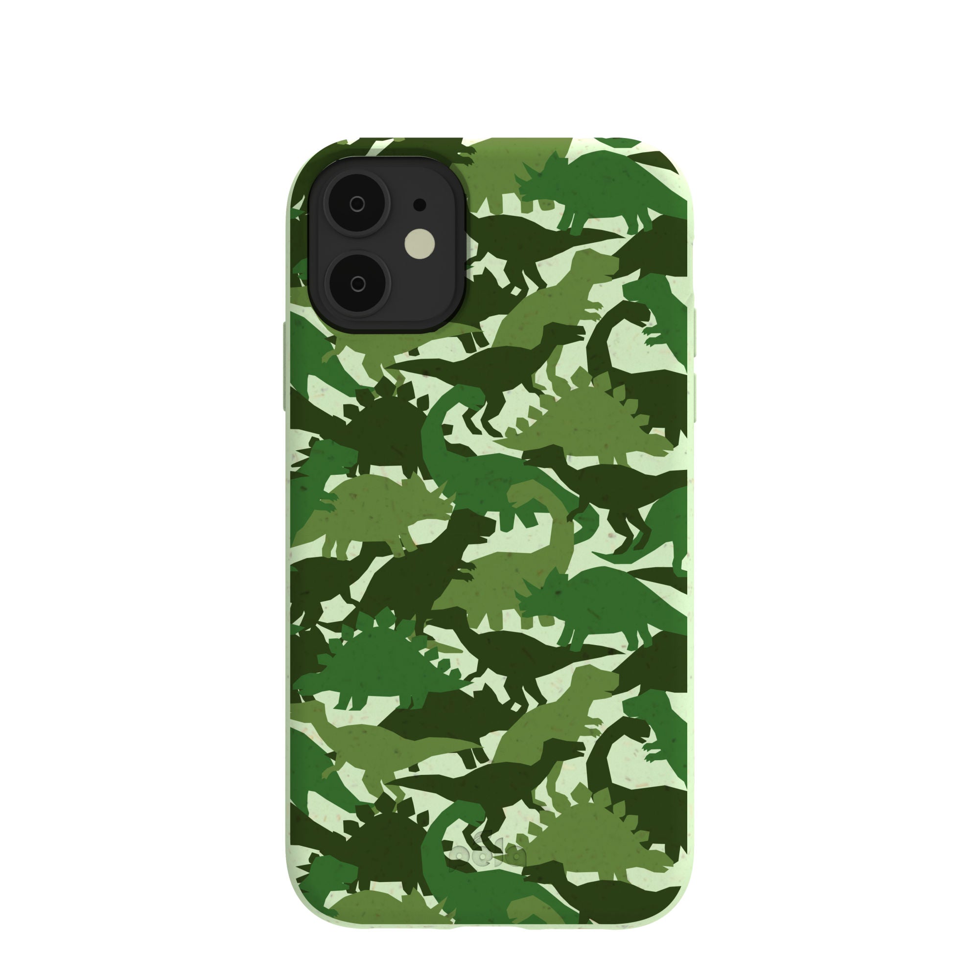 Sage Green Dino Camo iPhone 11 Case Refurbished - Pela Case refurbished available on Cerqular