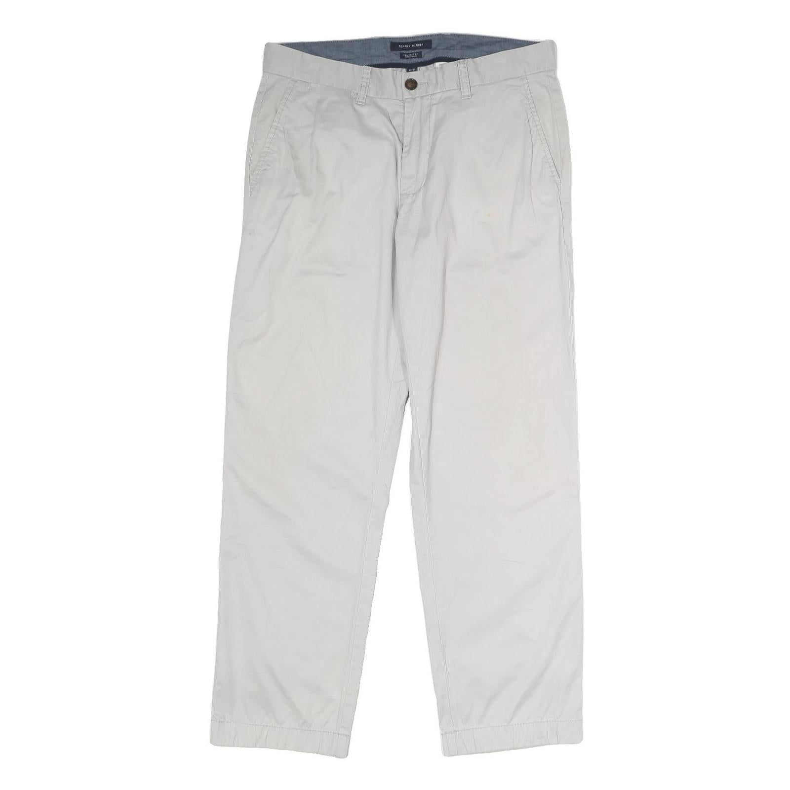 Buy TOMMY HILFIGER Mens Cotton Blend White Regular Straight Trousers W32 L30 Classic Refurbished - $36.39 TOMMY HILFIGER Mens Cotton Blend White Regular Straight Trousers W32 L30 Classic Refurbished - N/A refurbished available on Cerqular