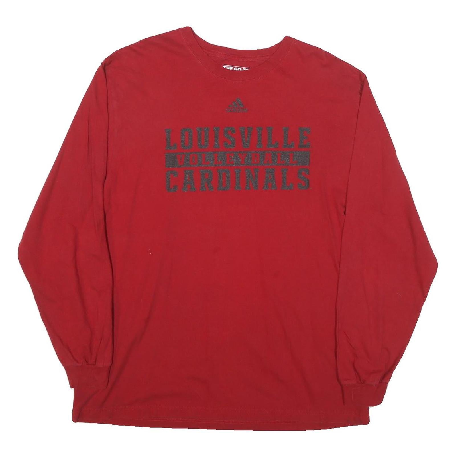 Buy ADIDAS Mens Red Louisville Cardinals Graphic Long Sleeve Crew Neck T-Shirt XL Refurbished - $24.69 ADIDAS Mens Red Louisville Cardinals Graphic Long Sleeve Crew Neck T-Shirt XL Refurbished - N/A refurbished available on Cerqular