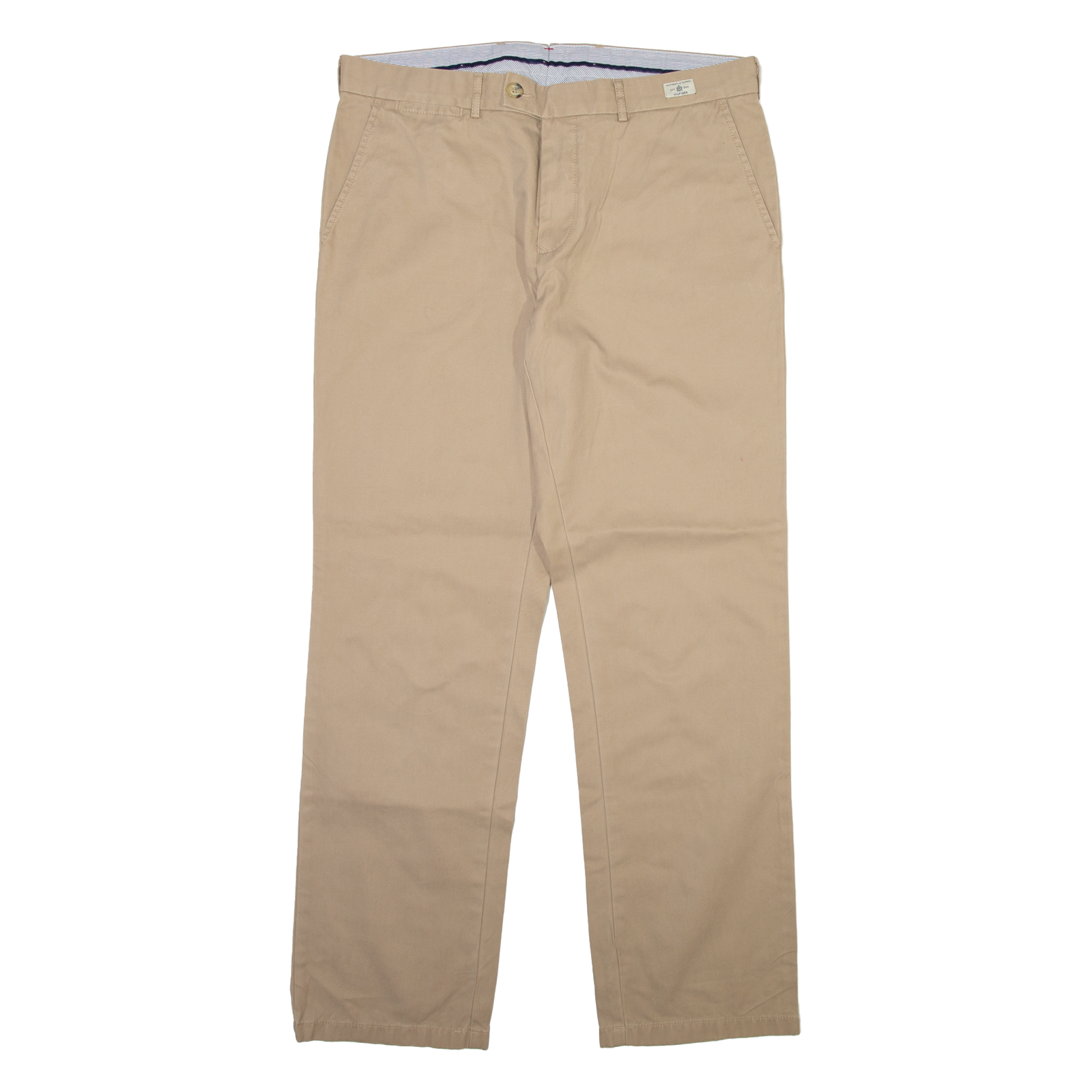 TOMMY HILFIGER Mens Velvet Trousers Beige Regular Straight W36 L32 Refurbished - N/A refurbished available on Cerqular