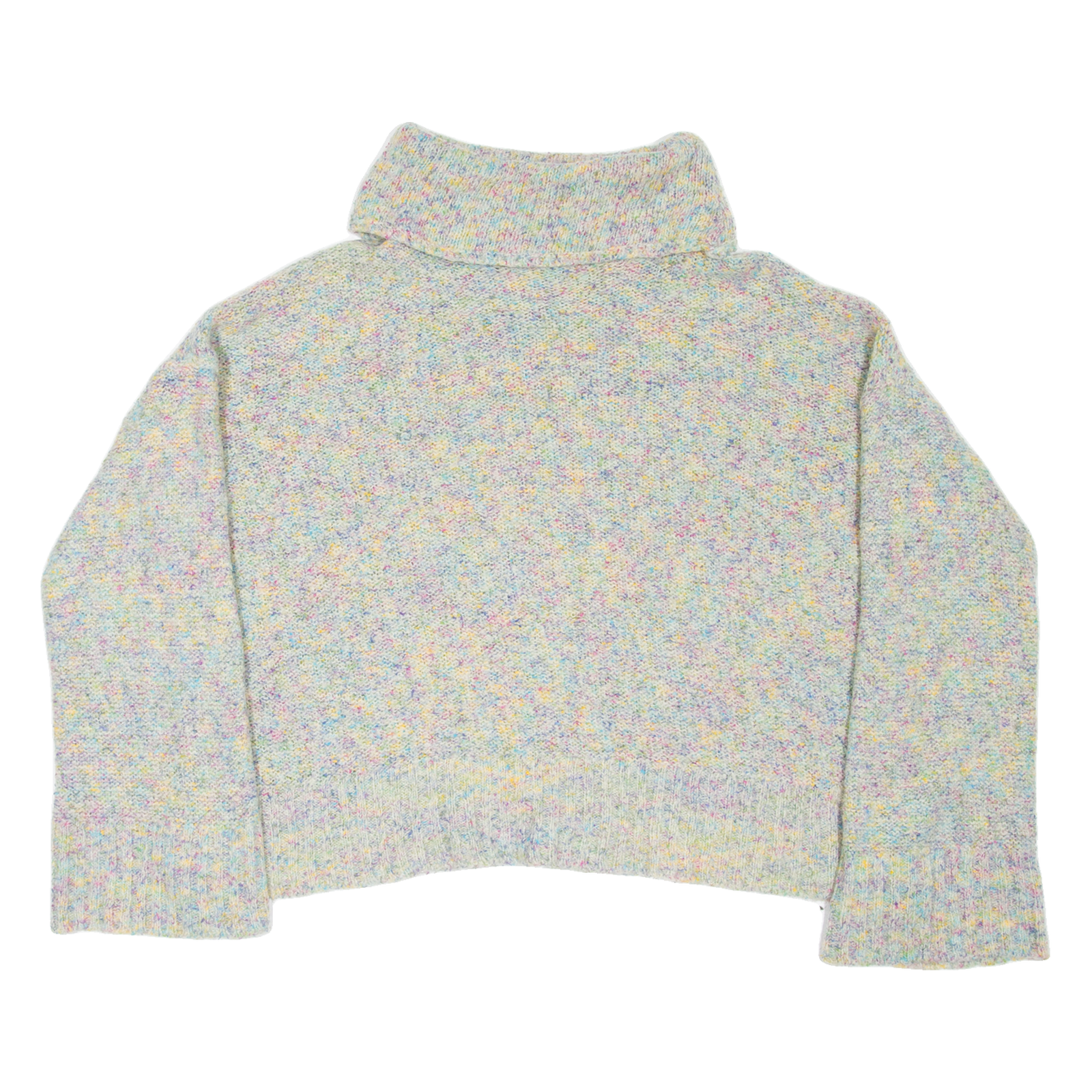 BENETTON Womens Jumper Green Roll Neck Chunky Knit XL Refurbished - N/A refurbished available on Cerqular