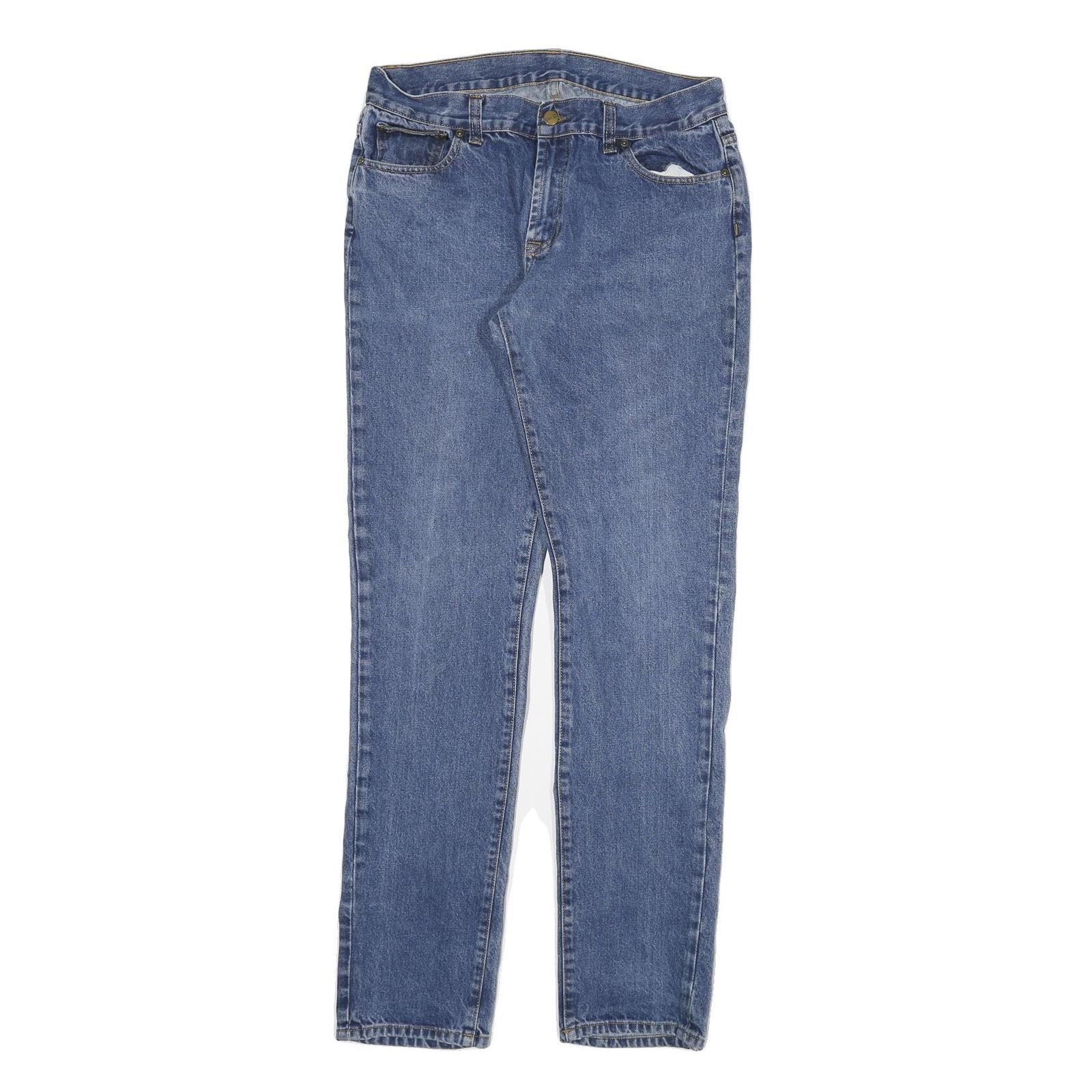 CARHARTT Mens Slim Blue Denim Jeans W31 L32 Classic Cotton Blend Zip Pocket Refurbished - N/A refurbished available on Cerqular